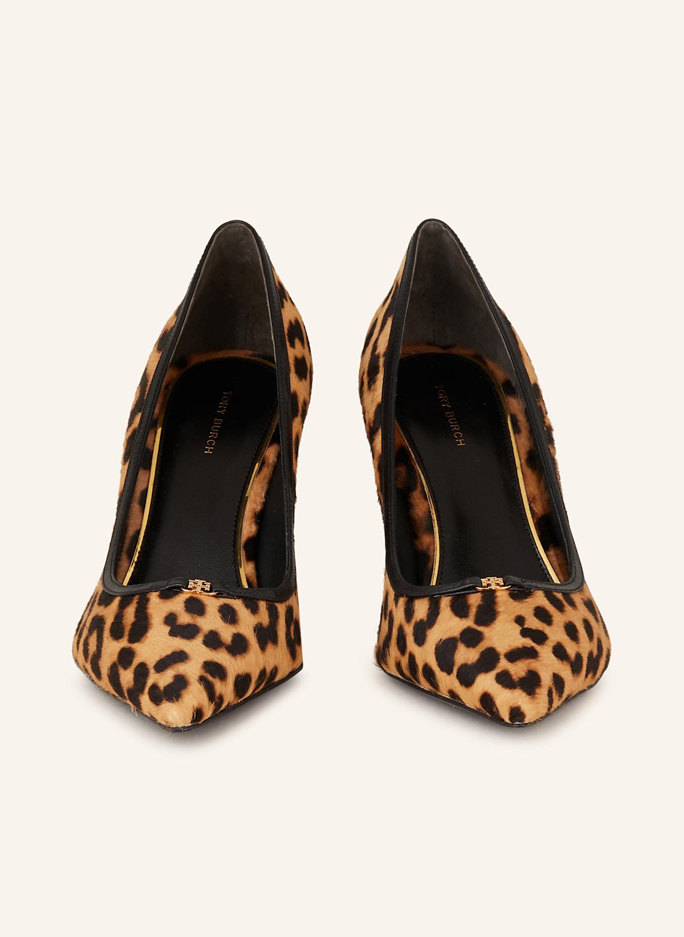 Tory burch brown heels best sale