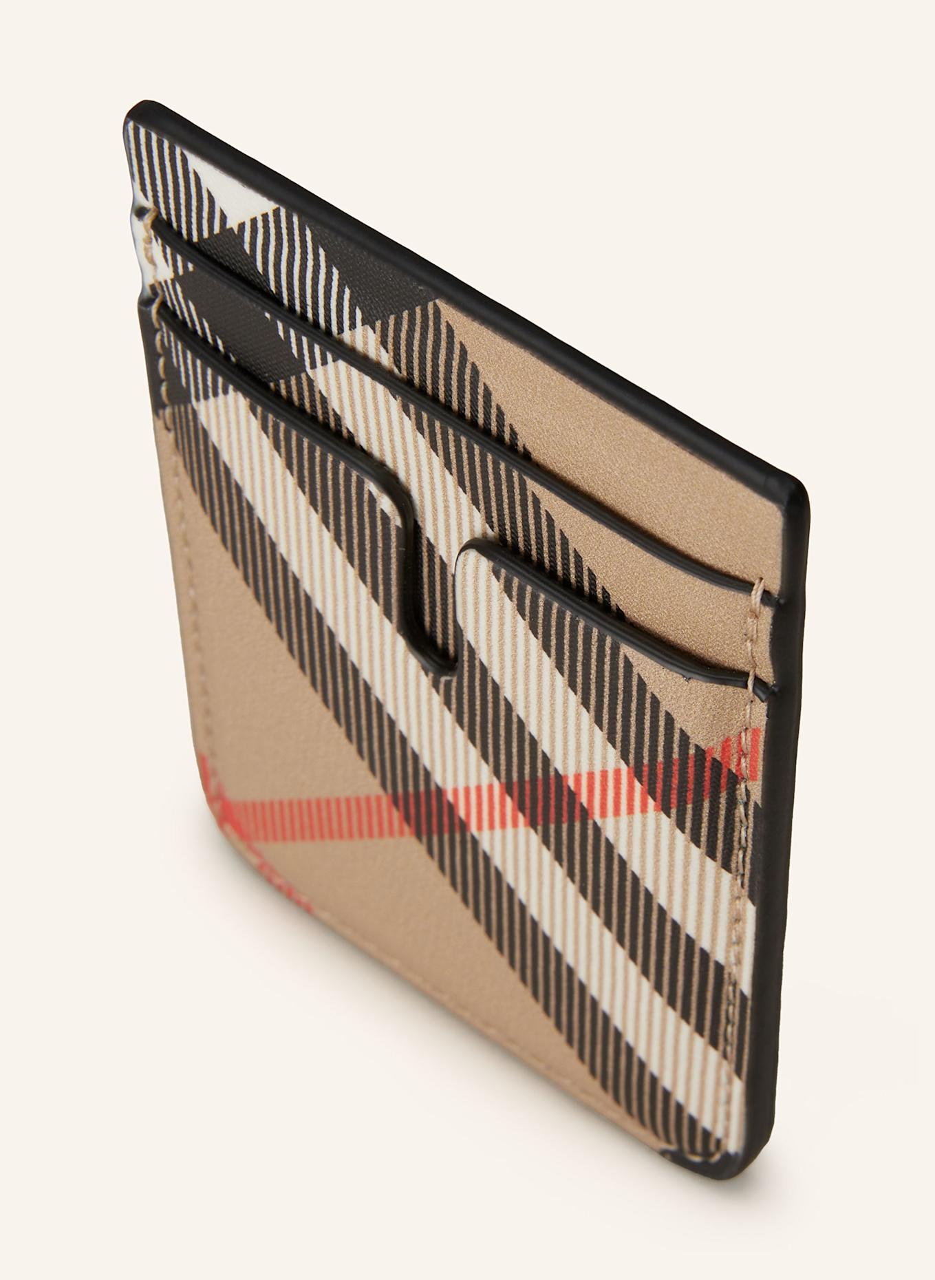 BURBERRY Card case: BEIGE / BLACK / RED