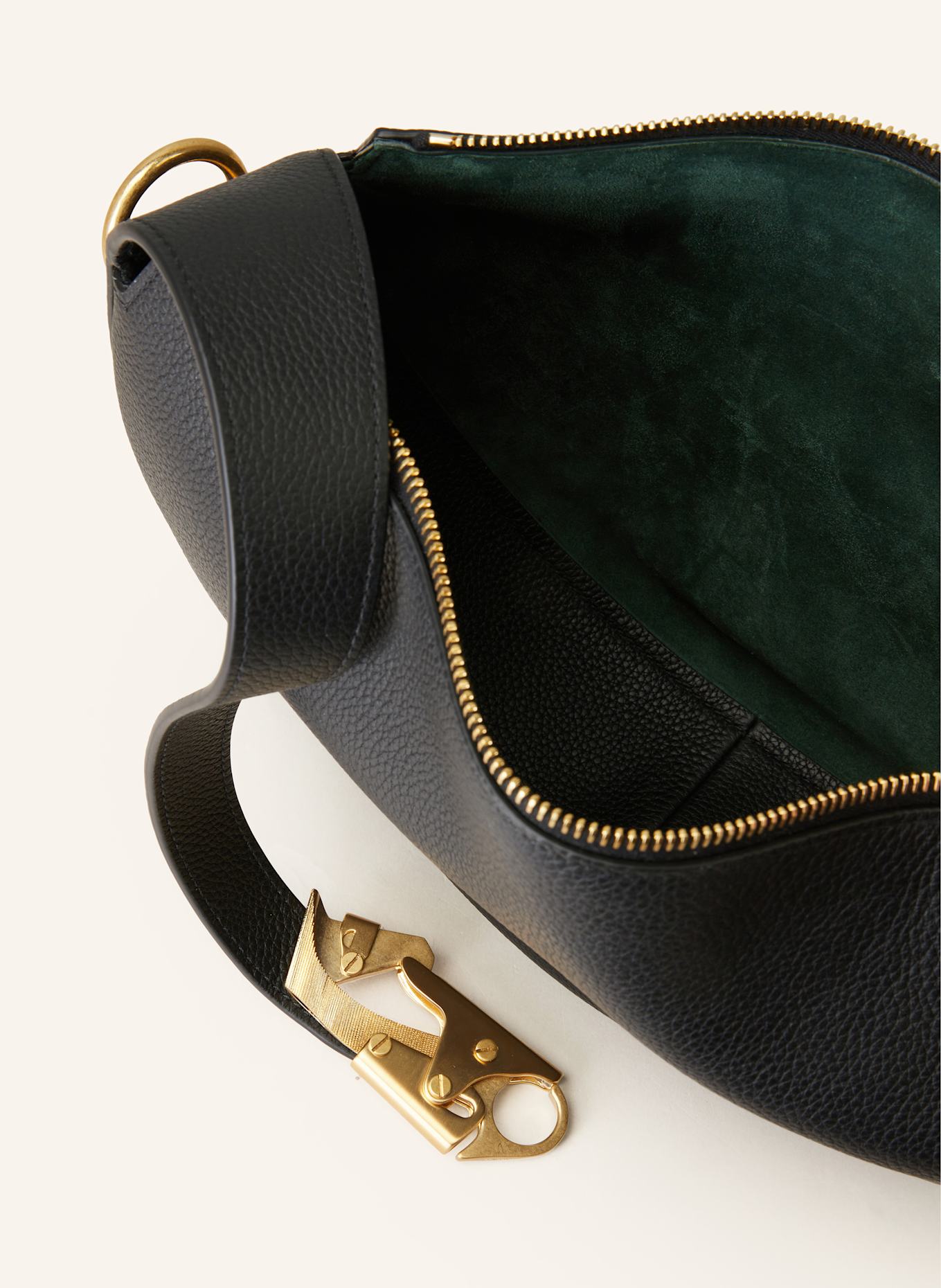 BURBERRY Schultertasche KNIGHT ARC: SCHWARZ