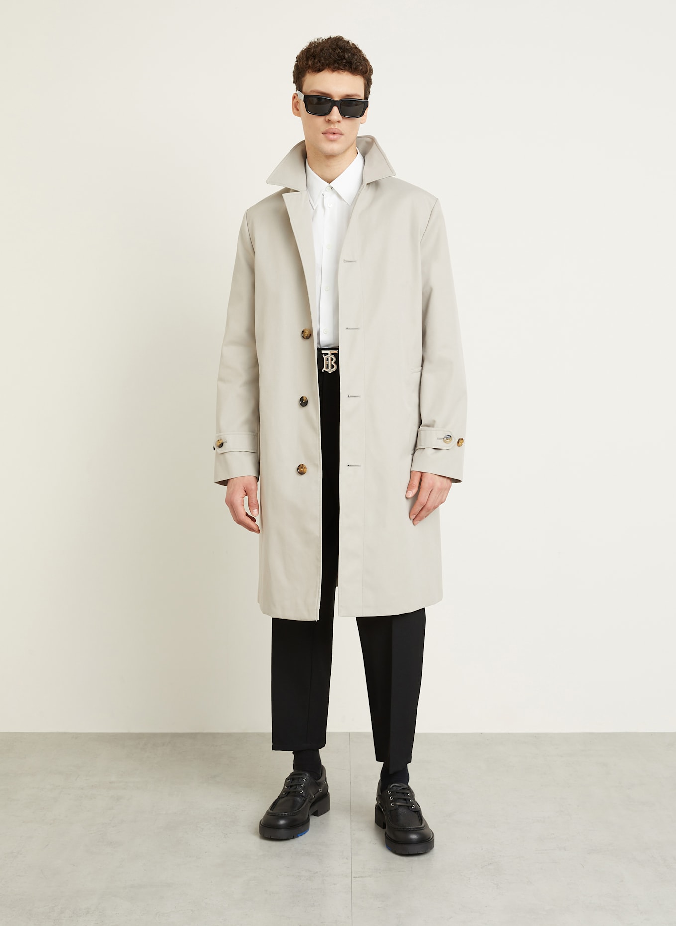 BURBERRY Koszula slim fit: BIAŁY