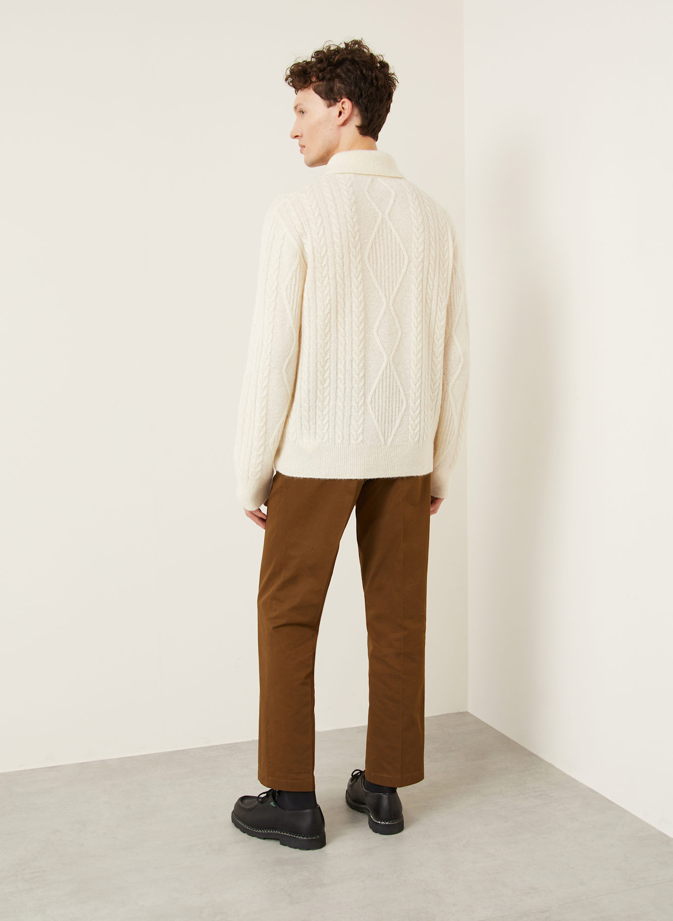 BURBERRY Pullover mit Alpaka: ECRU