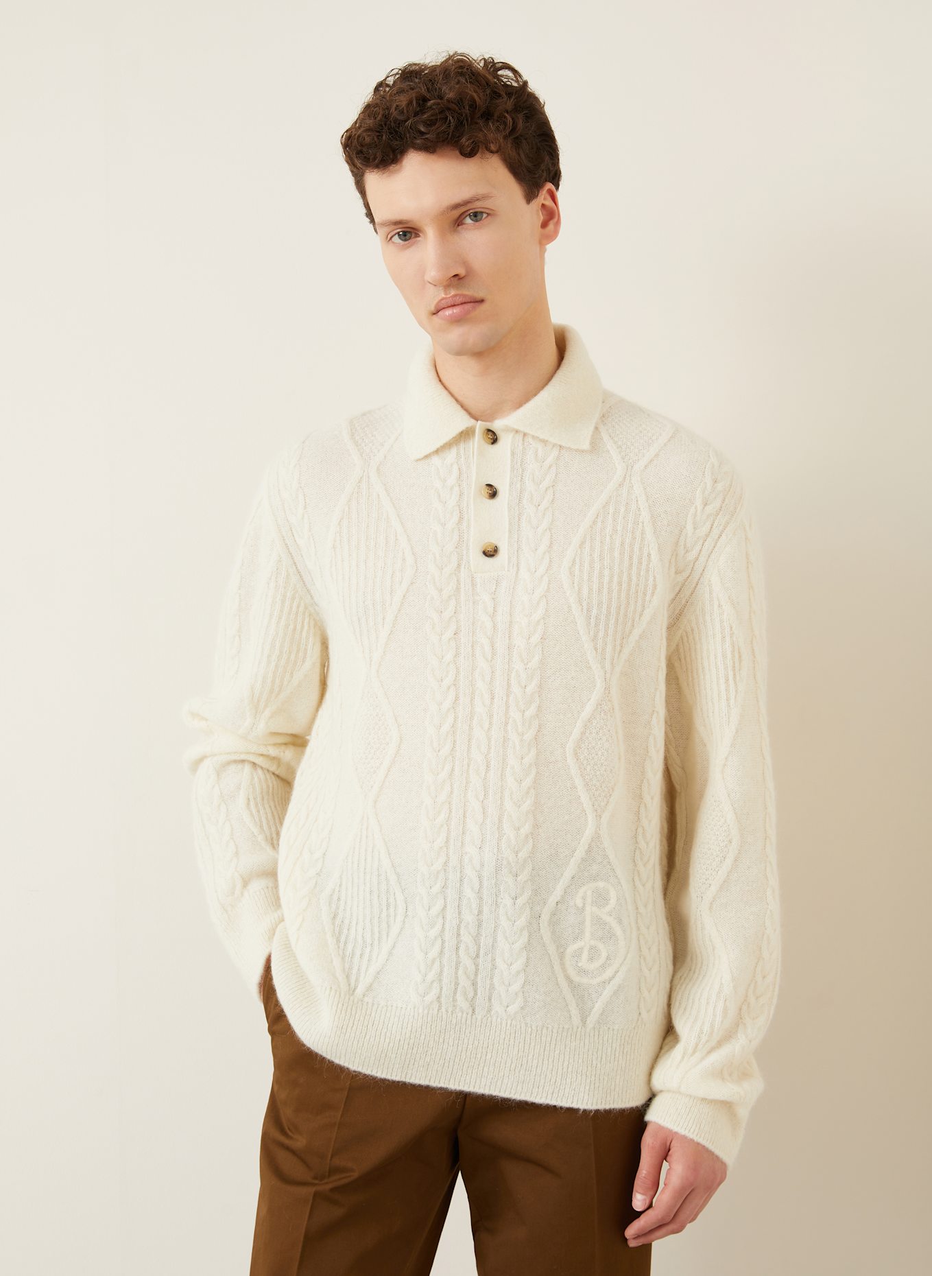 White burberry sweater outlet