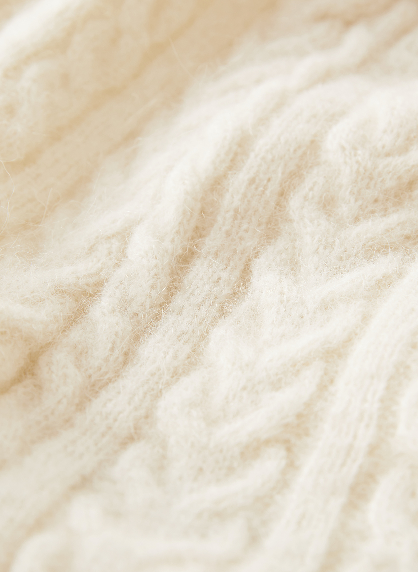 BURBERRY Pullover mit Alpaka: ECRU