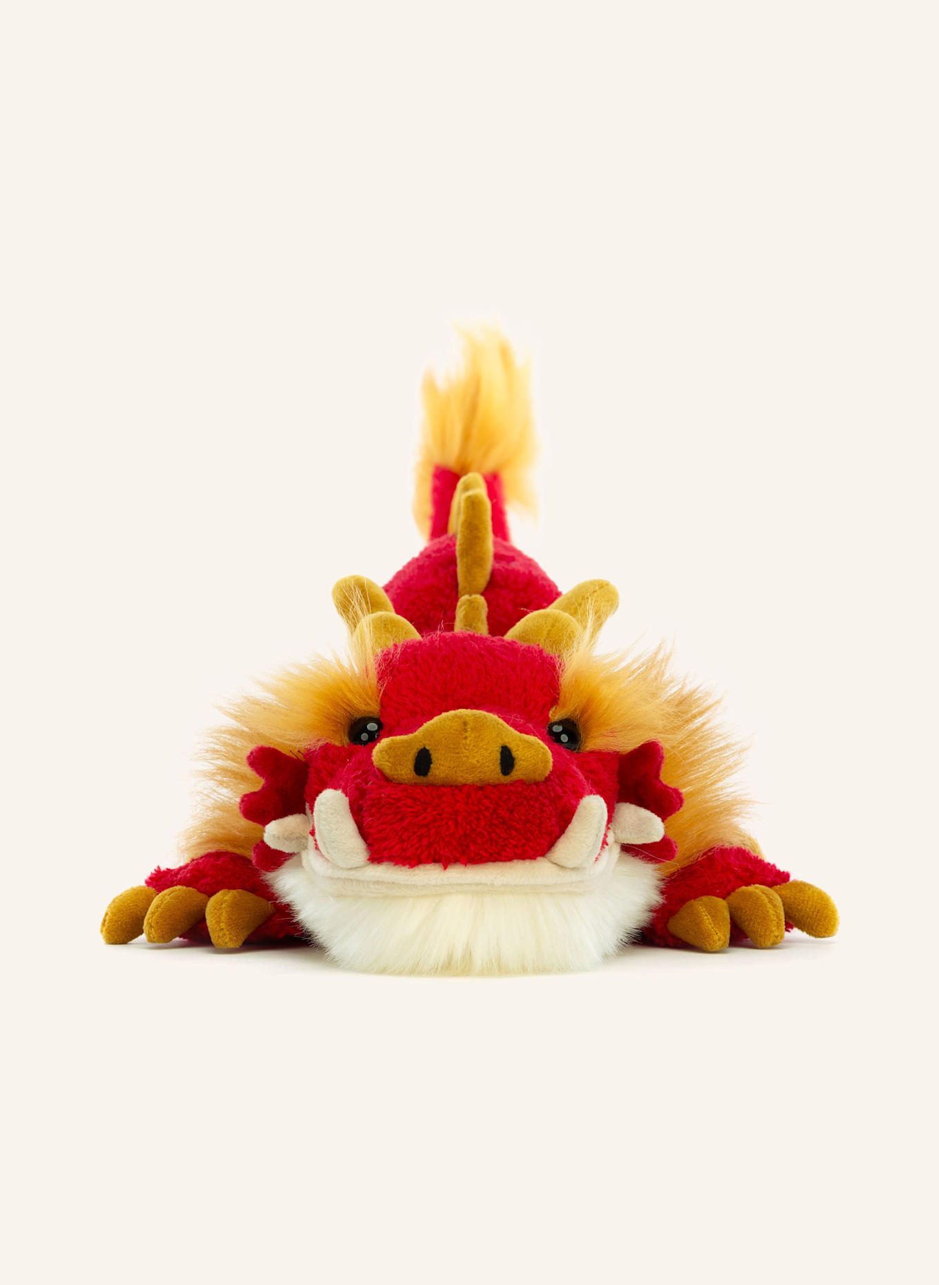 Jellycat Plyšový drak FESTIVAL-DRAGON: ČERVENÁ / REŽNÁ