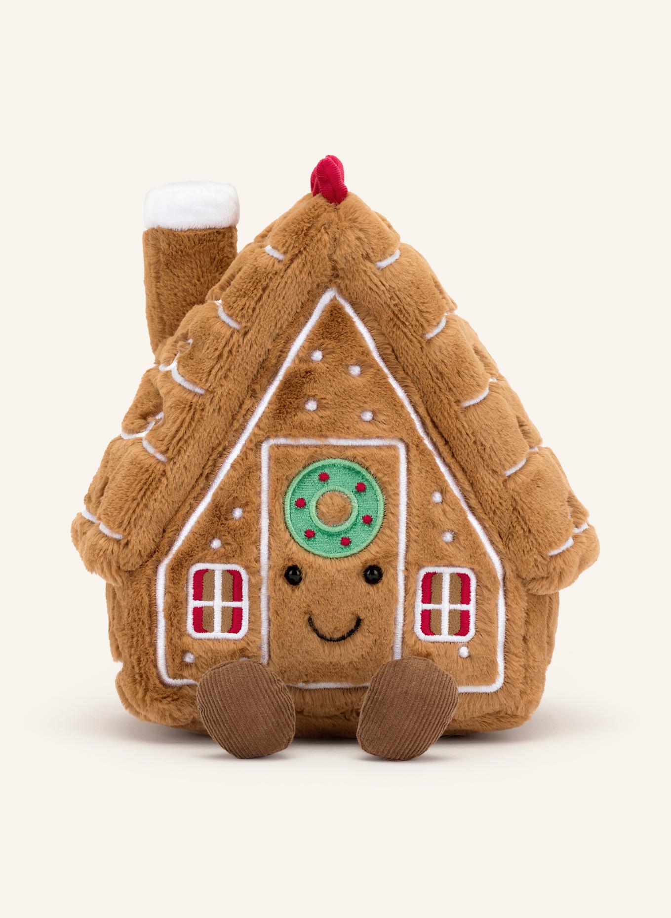 Jellycat Zabawka pluszowa AMUSEABLE GINGERBREAD HOUSE: BEŻOWY
