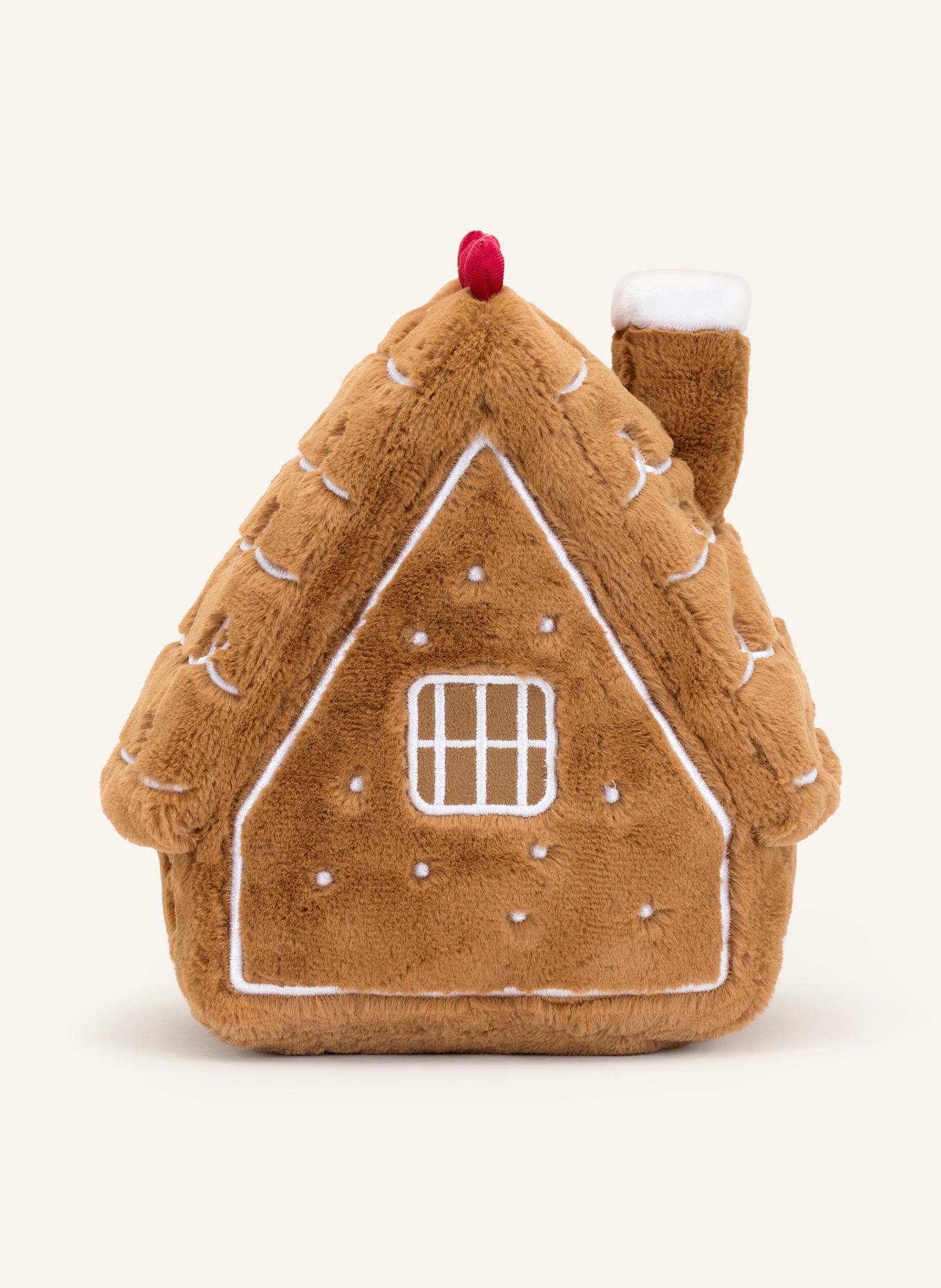 Jellycat Zabawka pluszowa AMUSEABLE GINGERBREAD HOUSE: BEŻOWY