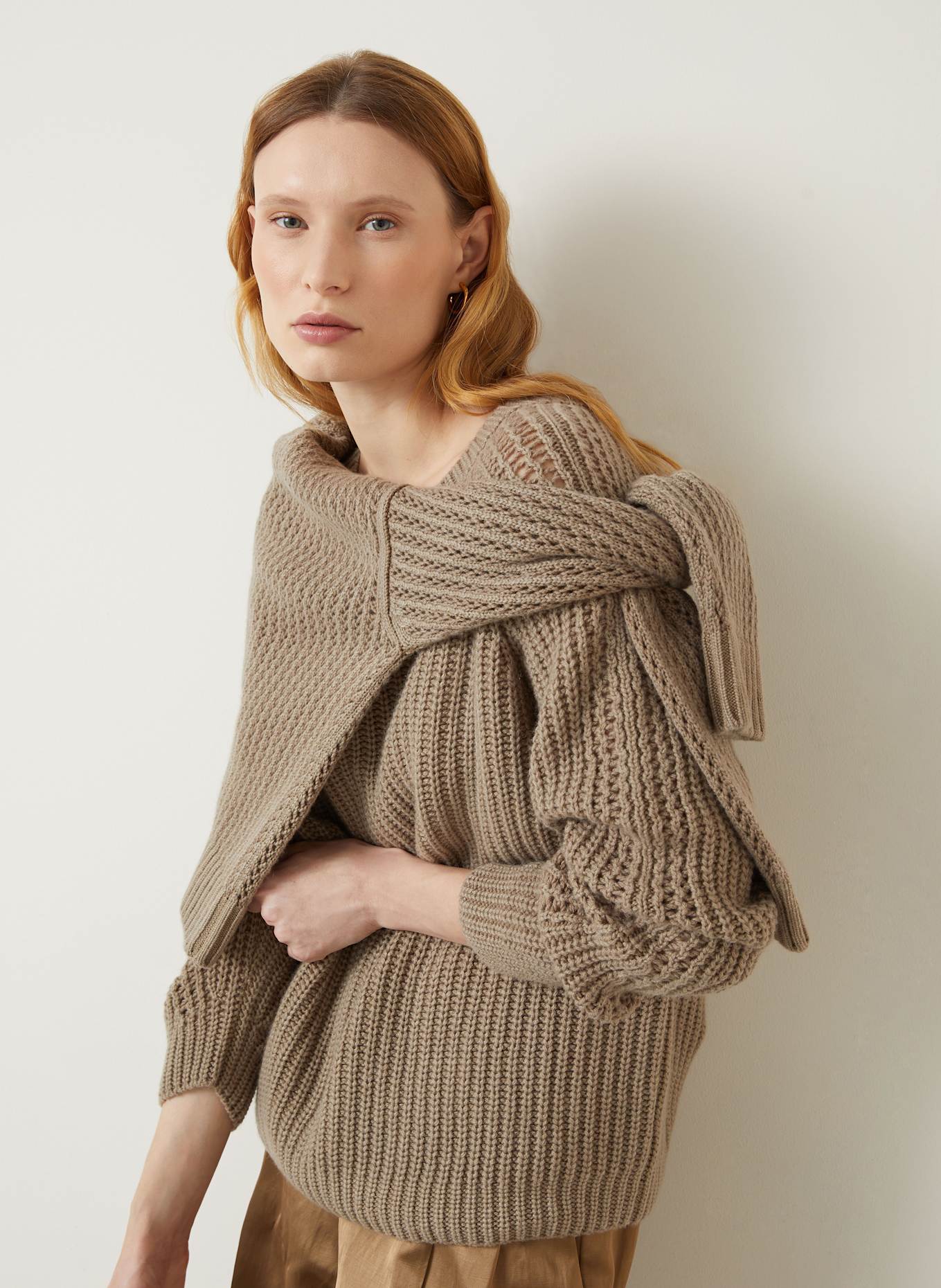 IRIS von ARNIM Cashmere-Pullover GOMA: HELLBRAUN