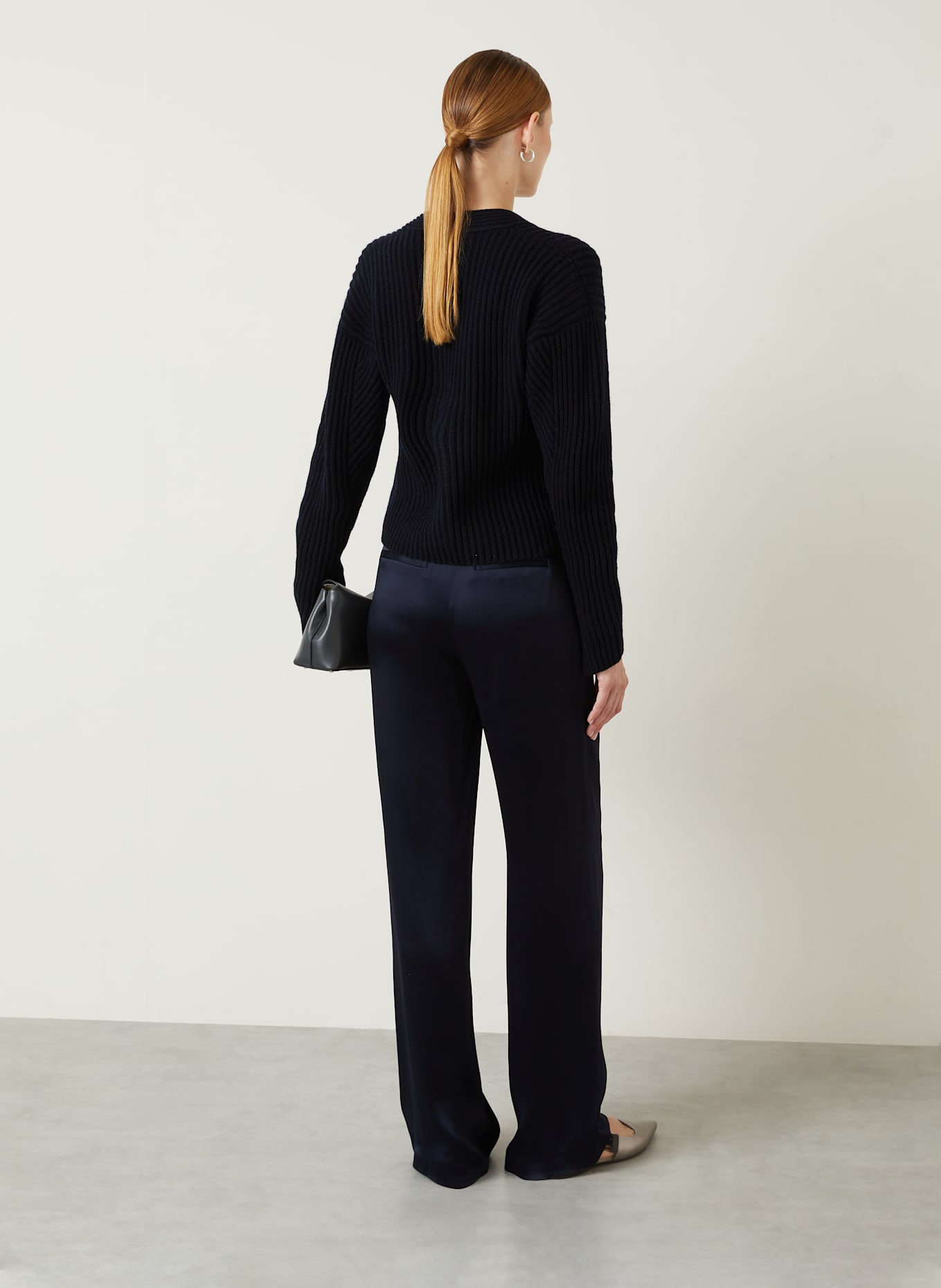 IRIS von ARNIM Strickjacke aus Cashmere: DUNKELBLAU