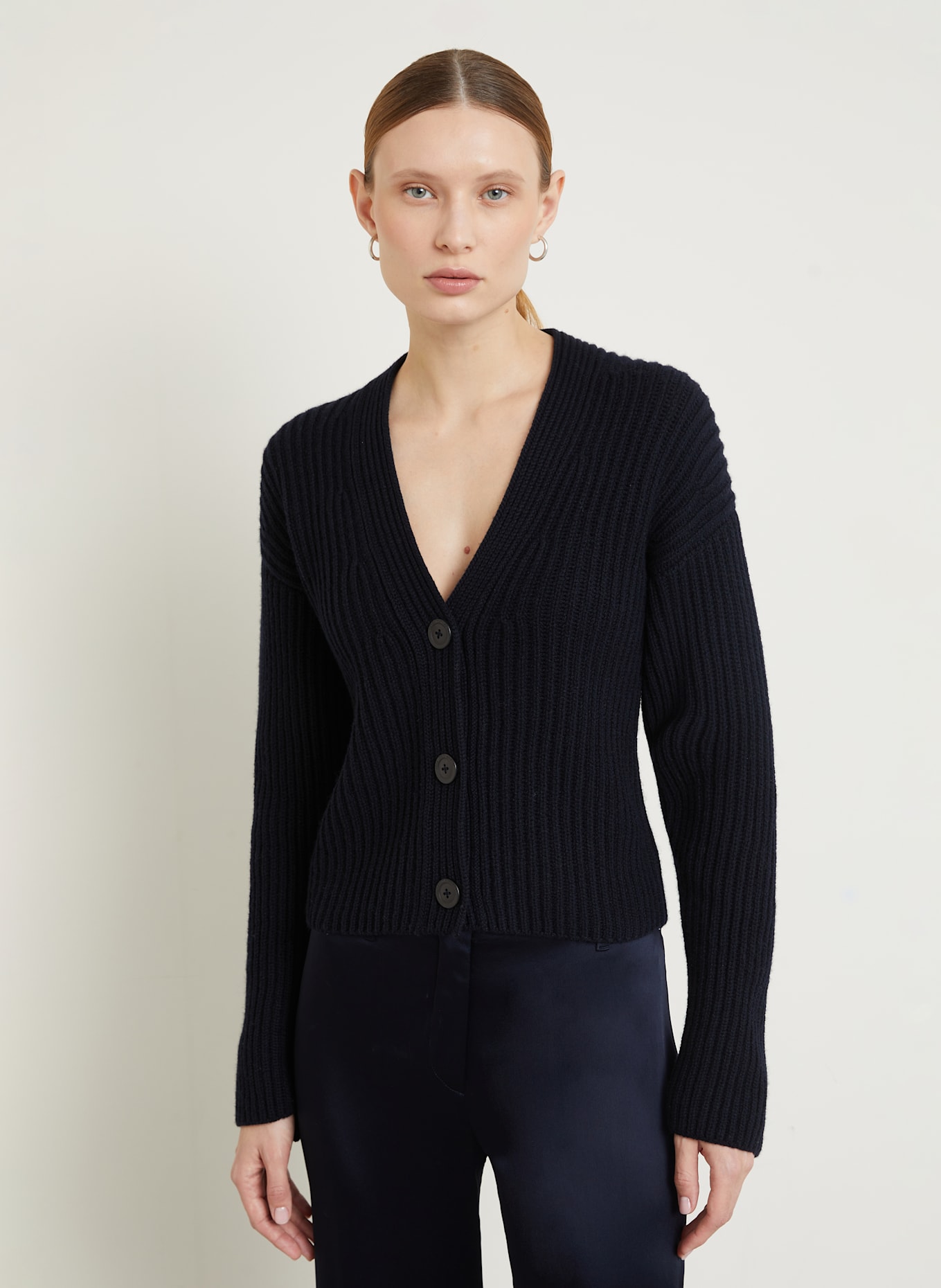 IRIS von ARNIM Strickjacke aus Cashmere: DUNKELBLAU