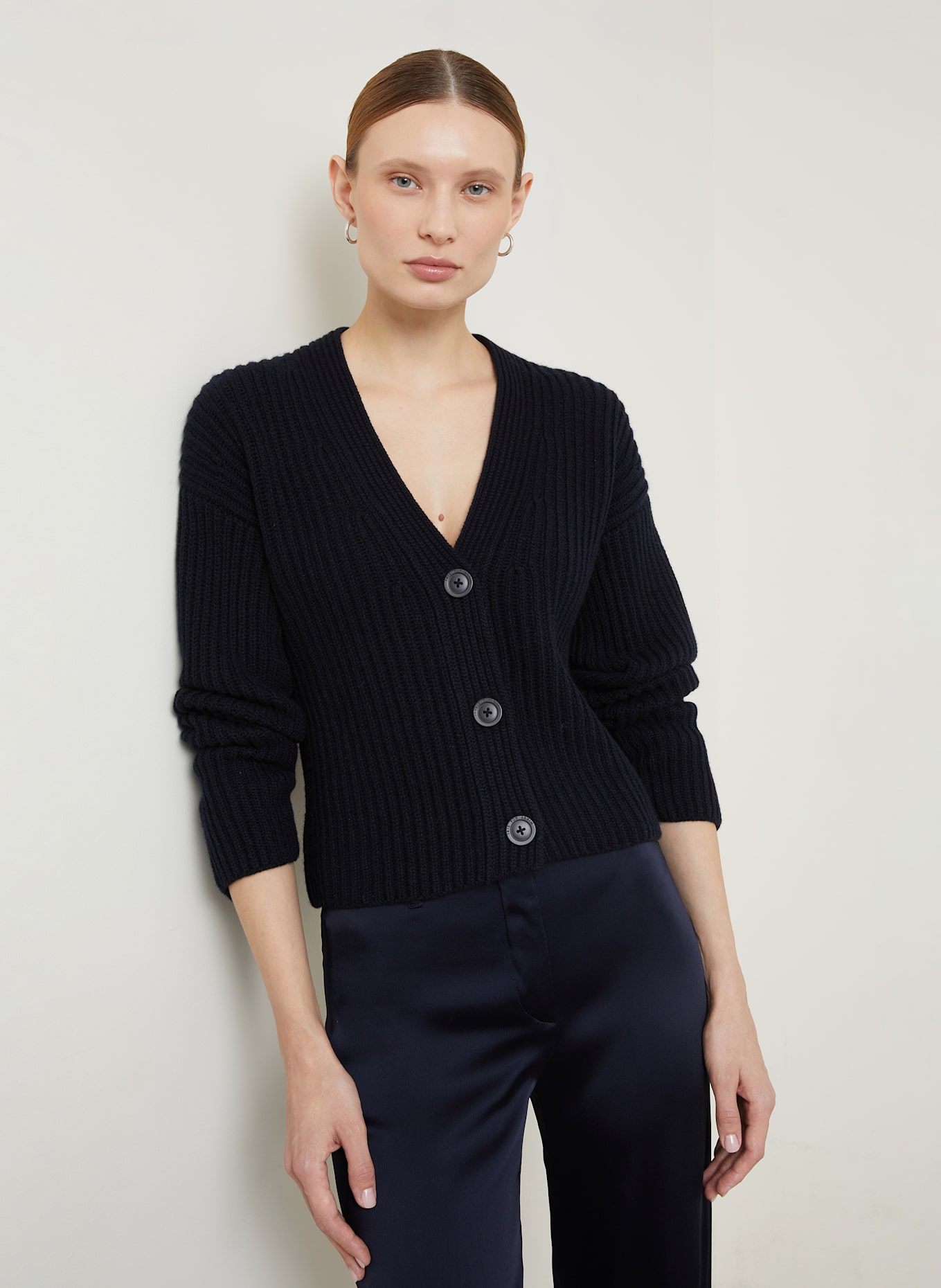 IRIS von ARNIM Strickjacke aus Cashmere: DUNKELBLAU