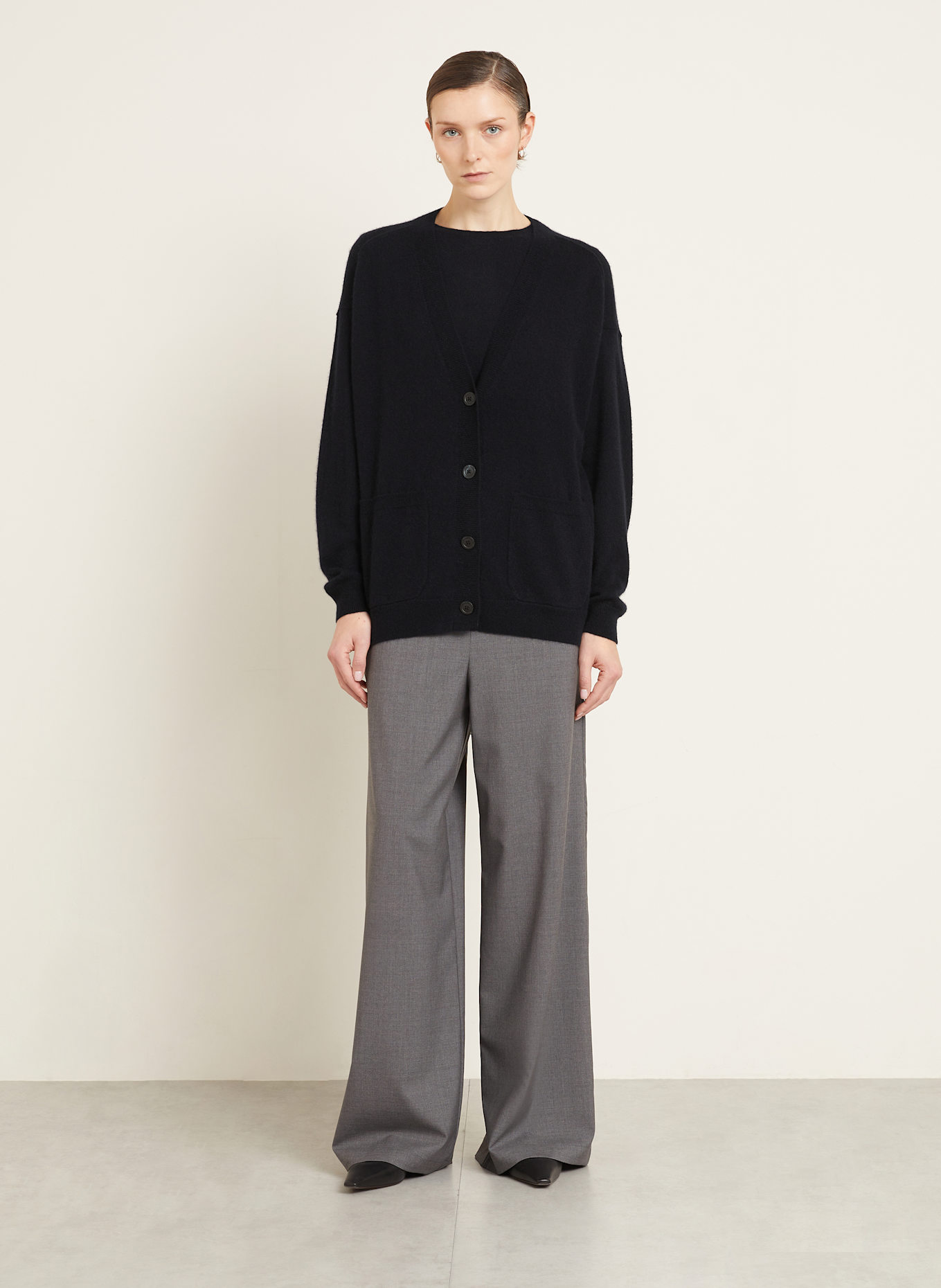 IRIS von ARNIM Strickjacke PADEN aus Cashmere: DUNKELBLAU