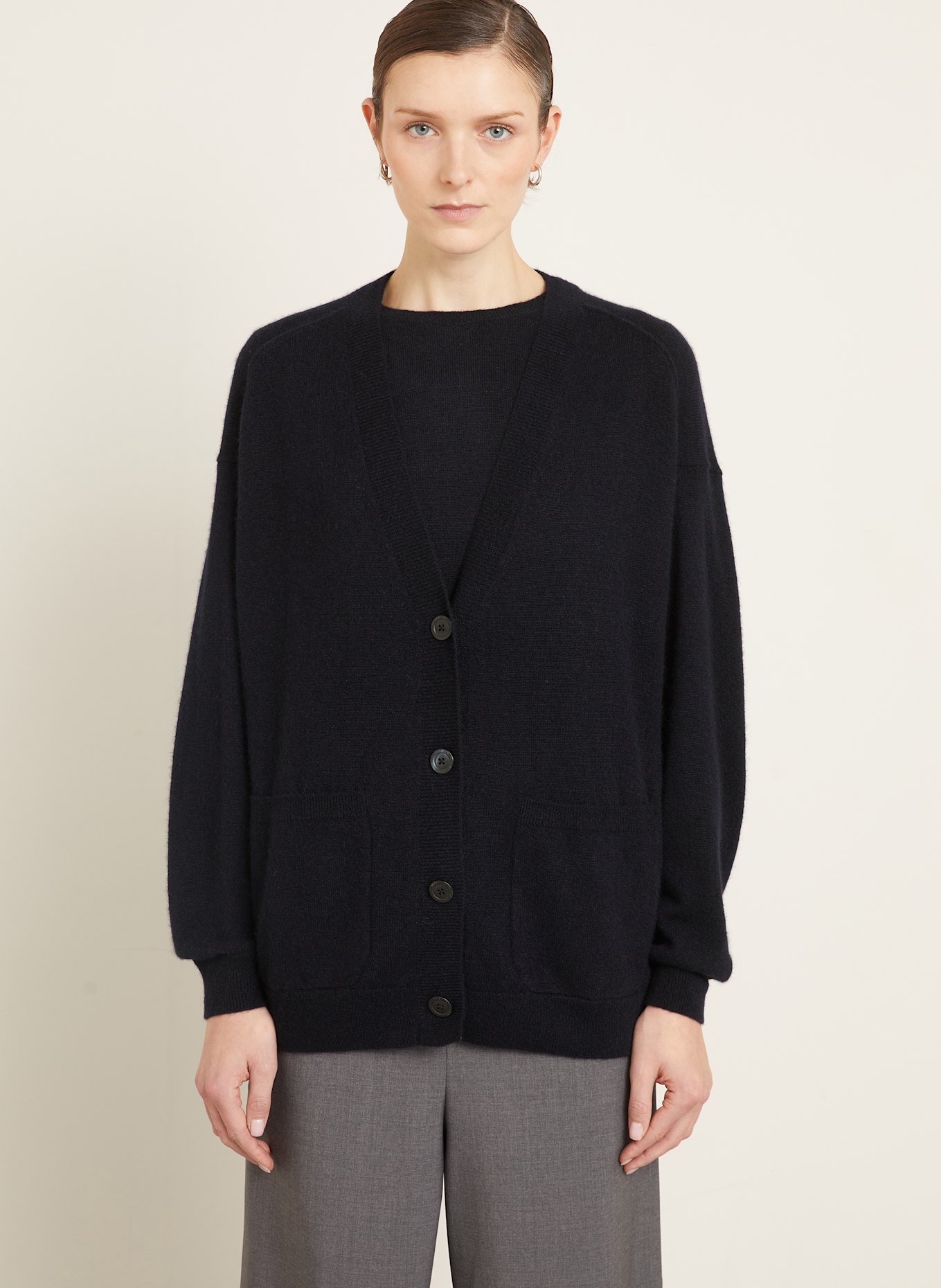 IRIS von ARNIM Strickjacke PADEN aus Cashmere: DUNKELBLAU