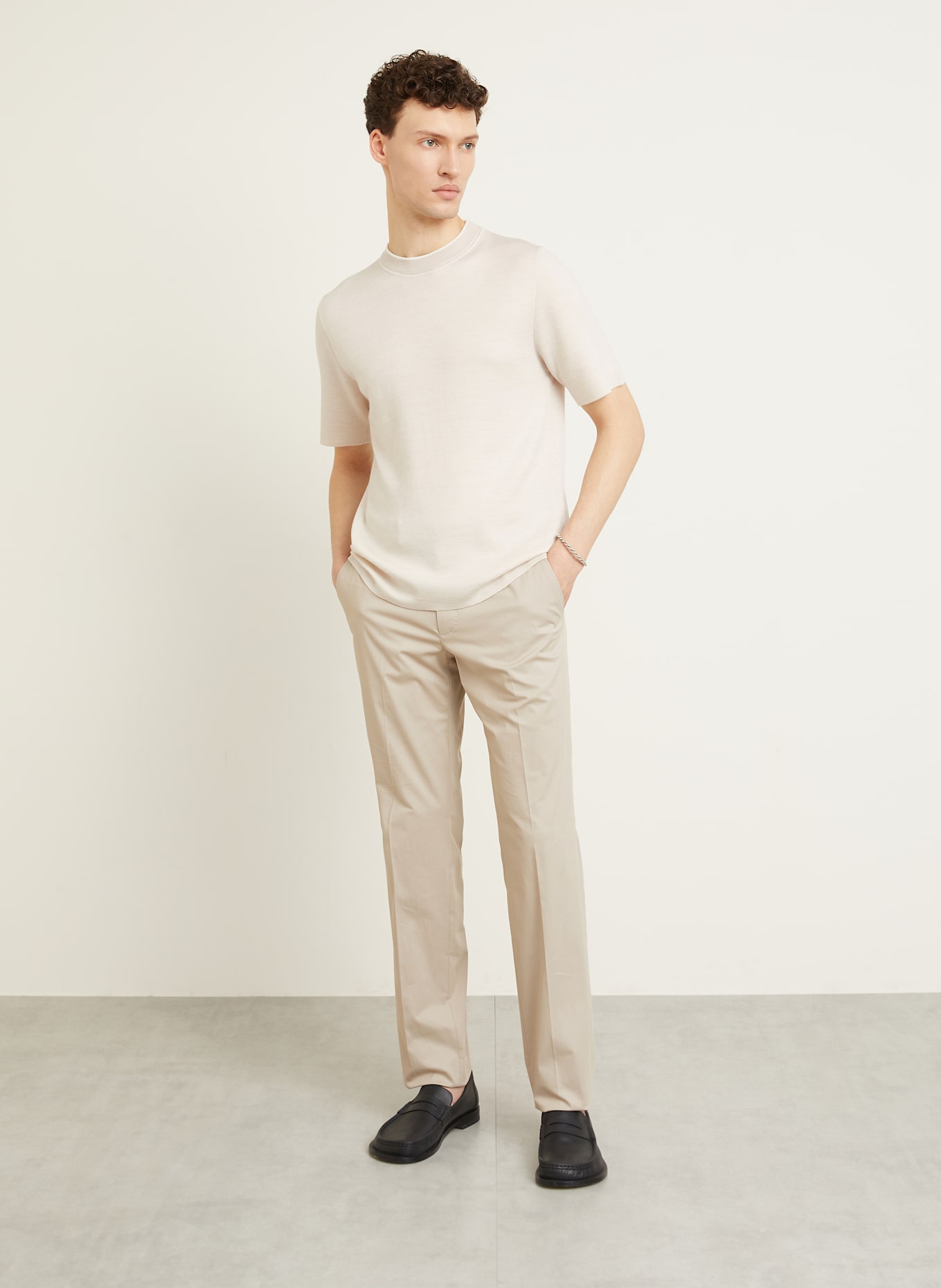 IRIS von ARNIM Strickshirt DEMINI: WEISS