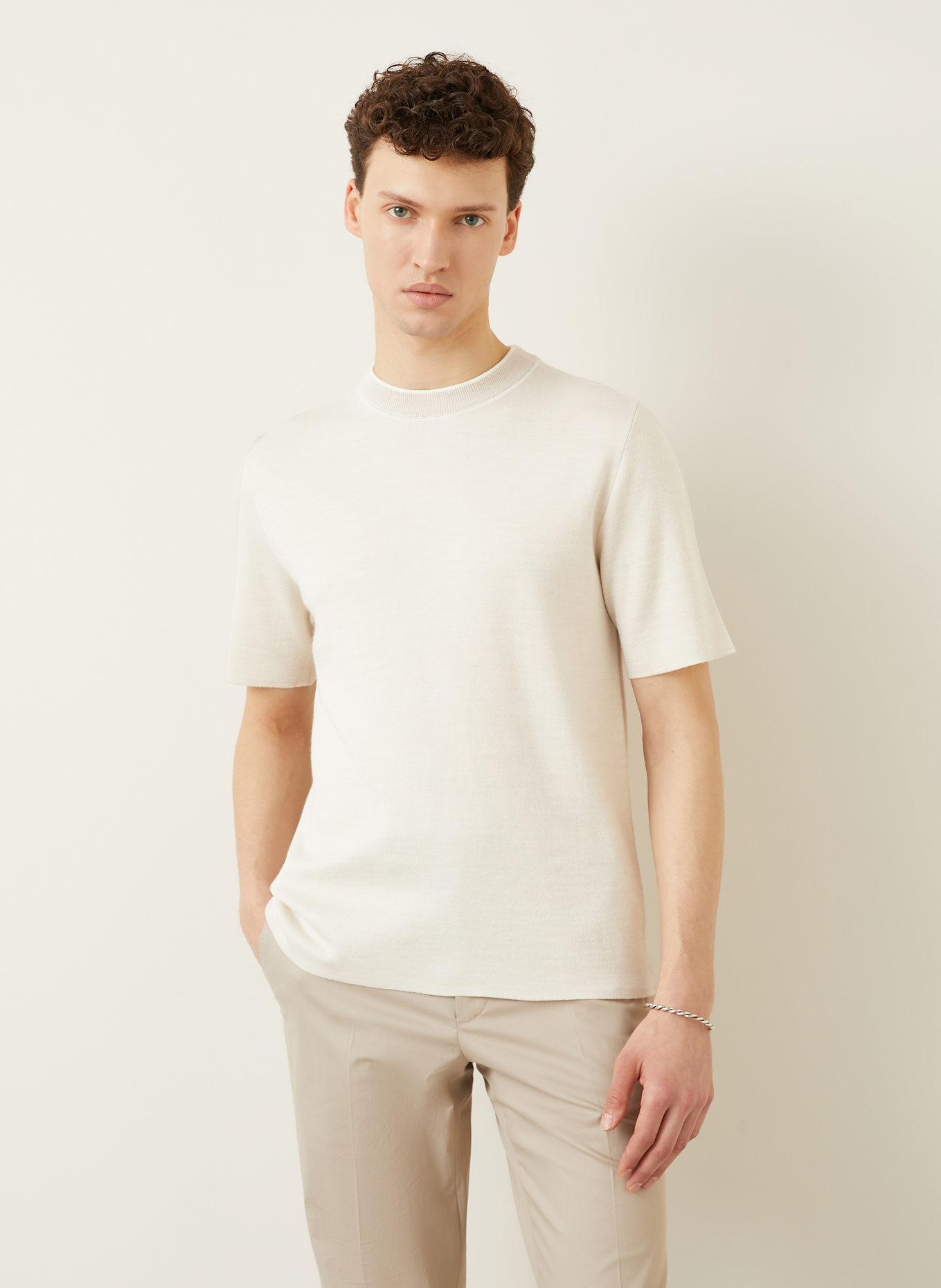 IRIS von ARNIM Strickshirt DEMINI: WEISS