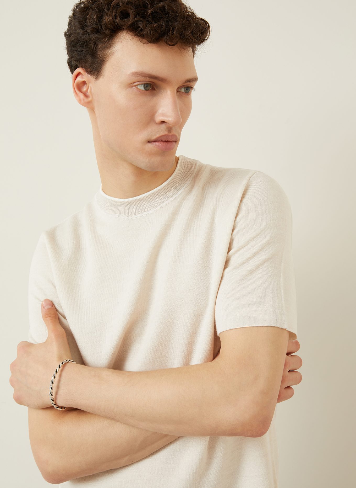 IRIS von ARNIM Strickshirt DEMINI: WEISS