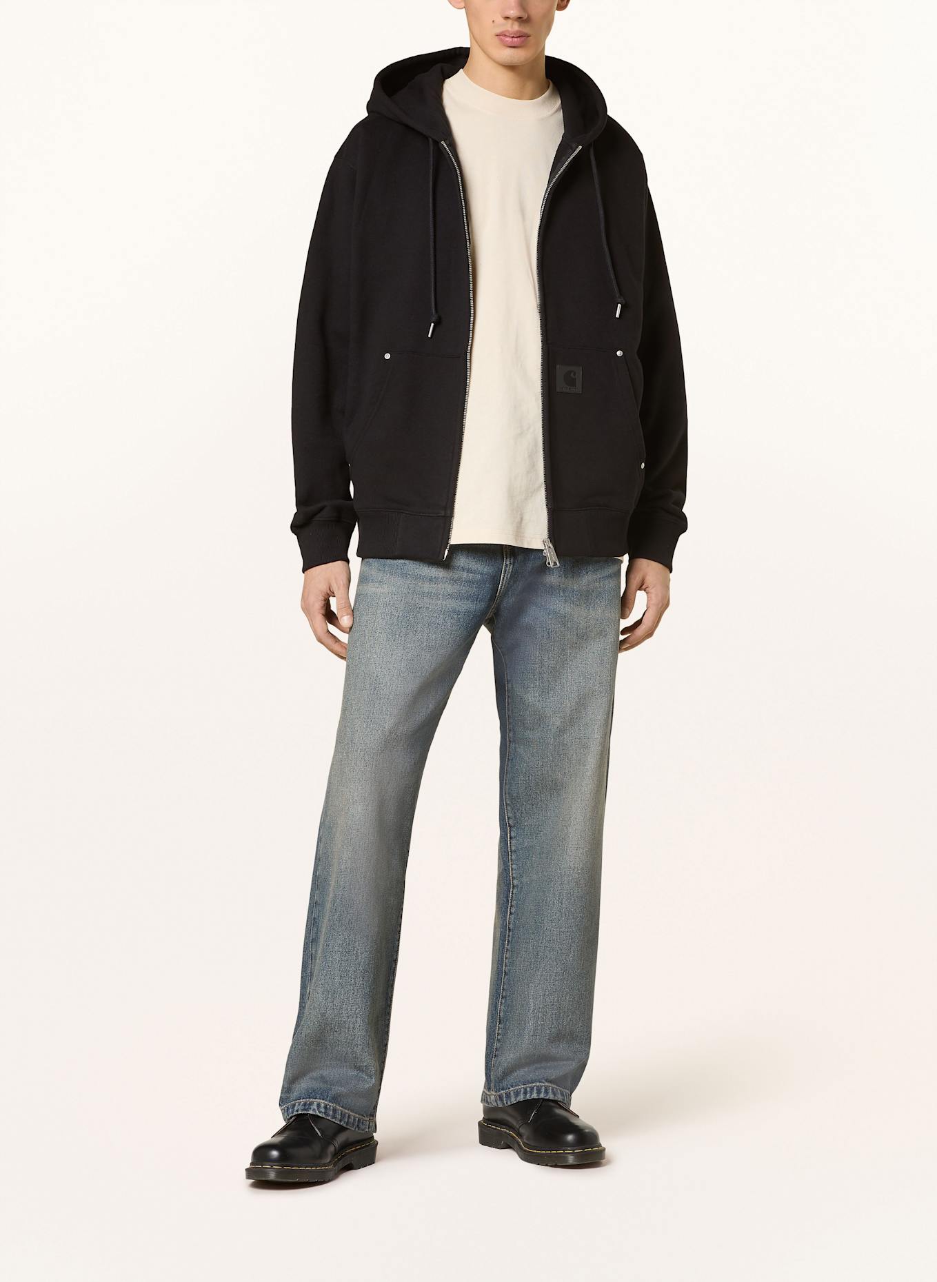 carhartt WIP ELDON sweat jacket: BLACK