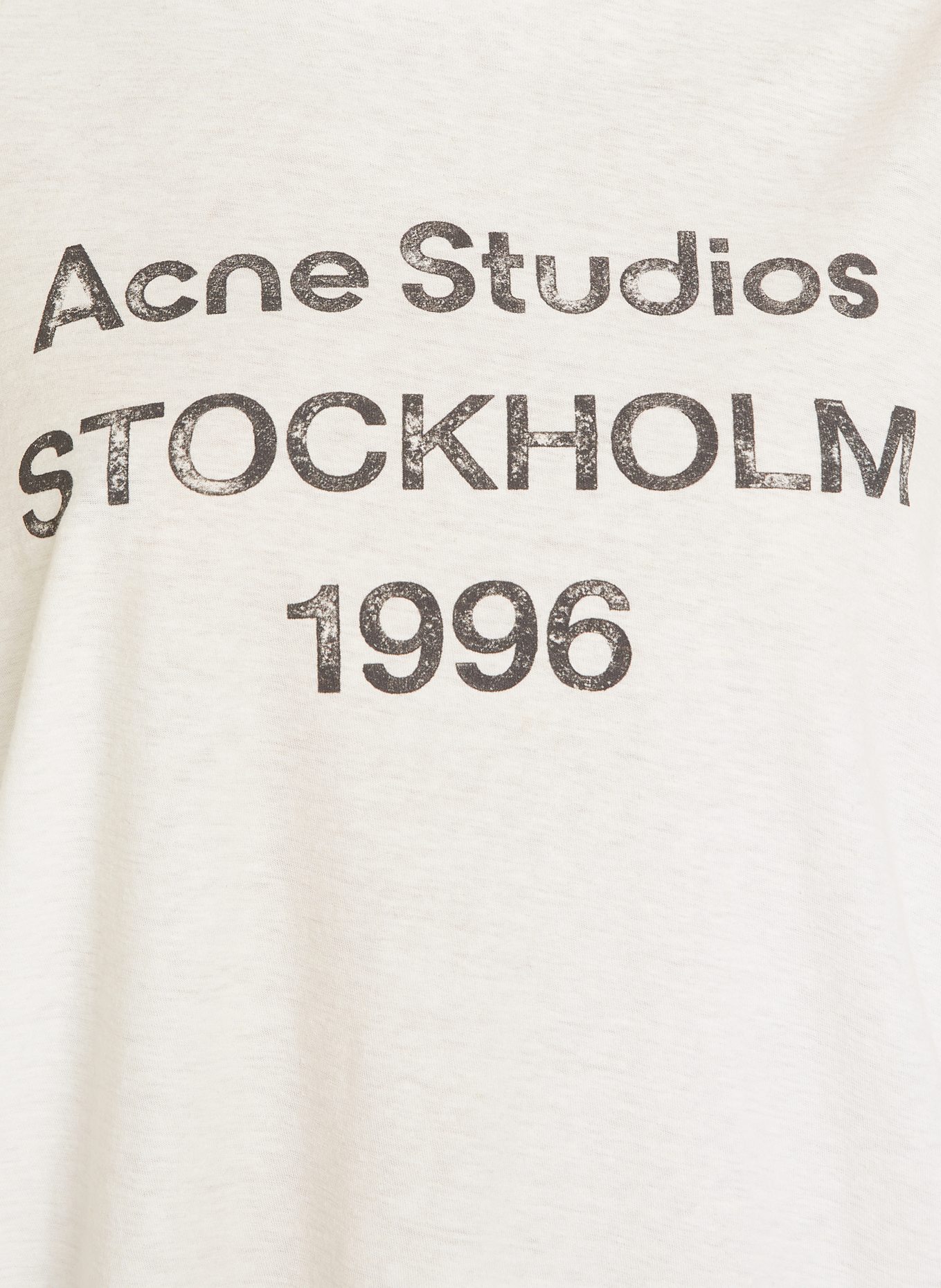 Acne Studios Long sleeve shirt: ECRU / DARK GRAY