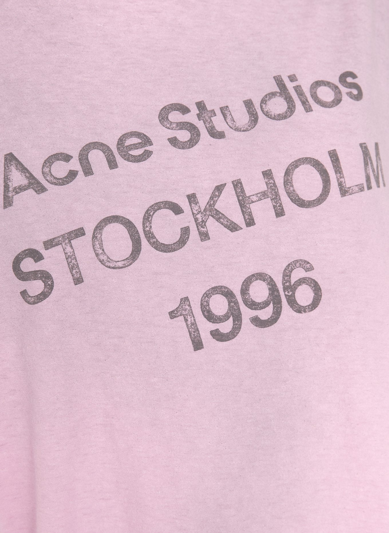 Acne Studios T-shirt: MOCNORÓŻOWY / CZIEMNOSZARY