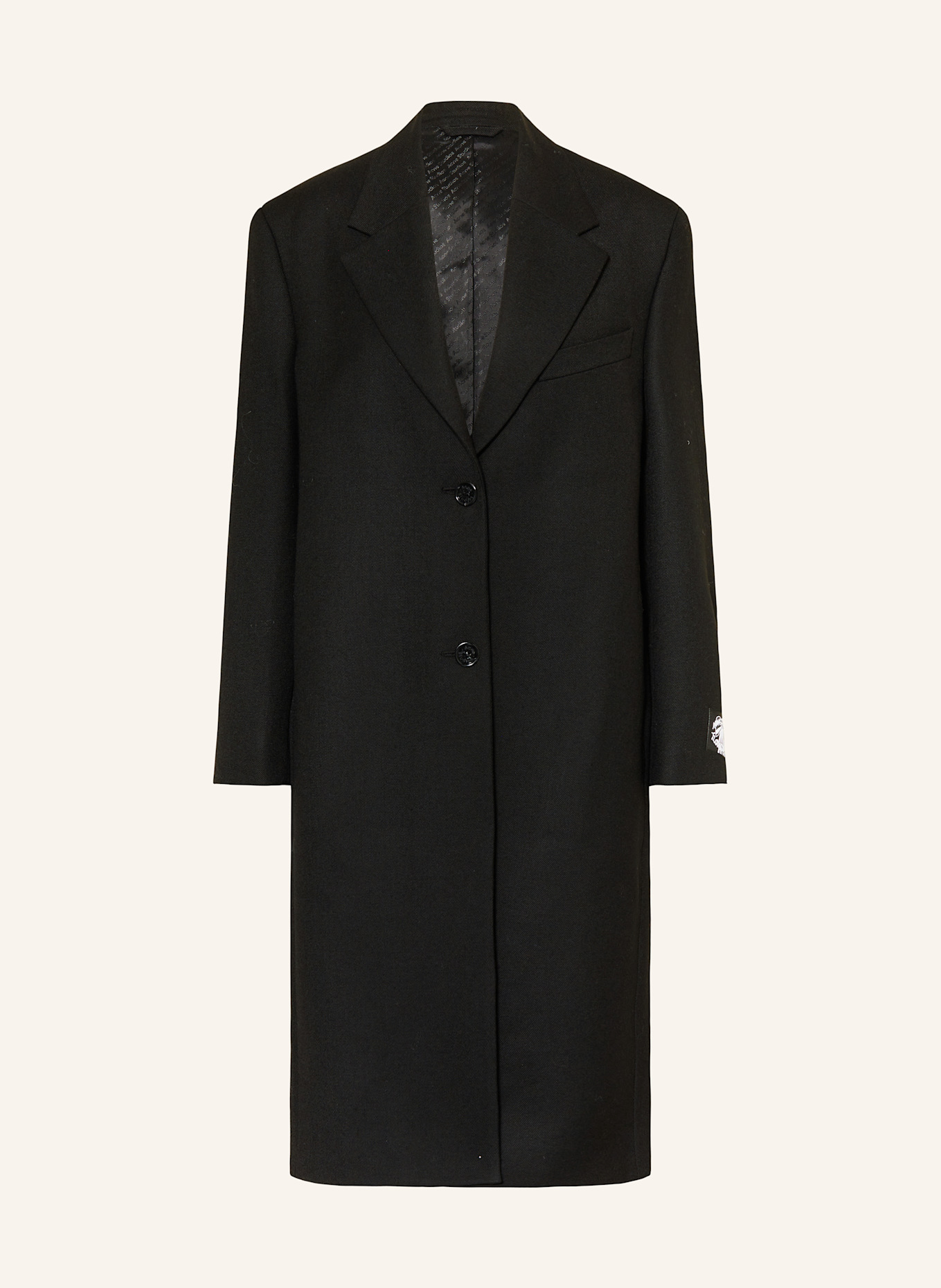 Acne Studios Wool coat: BLACK