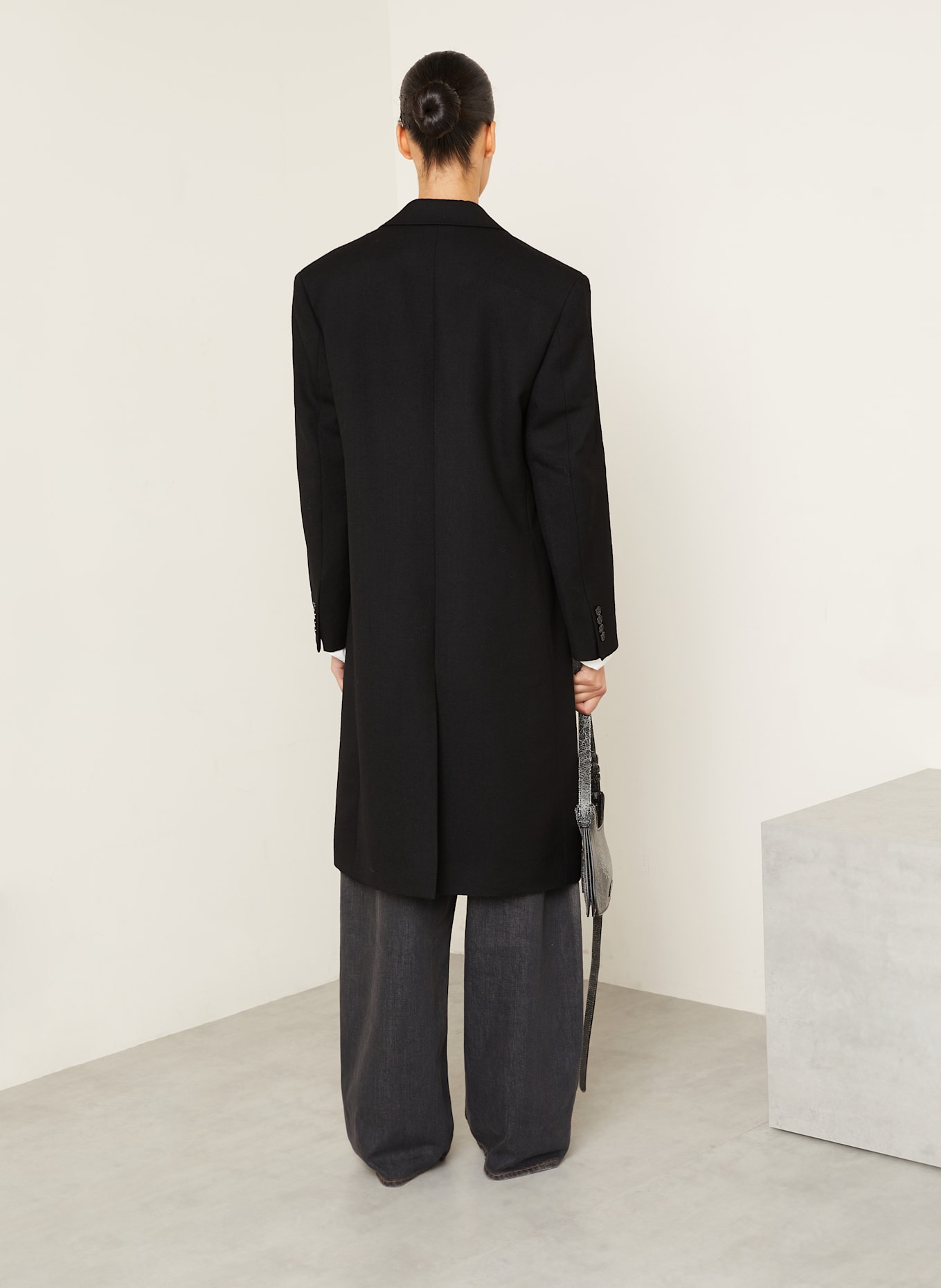 Acne Studios Wool coat: BLACK