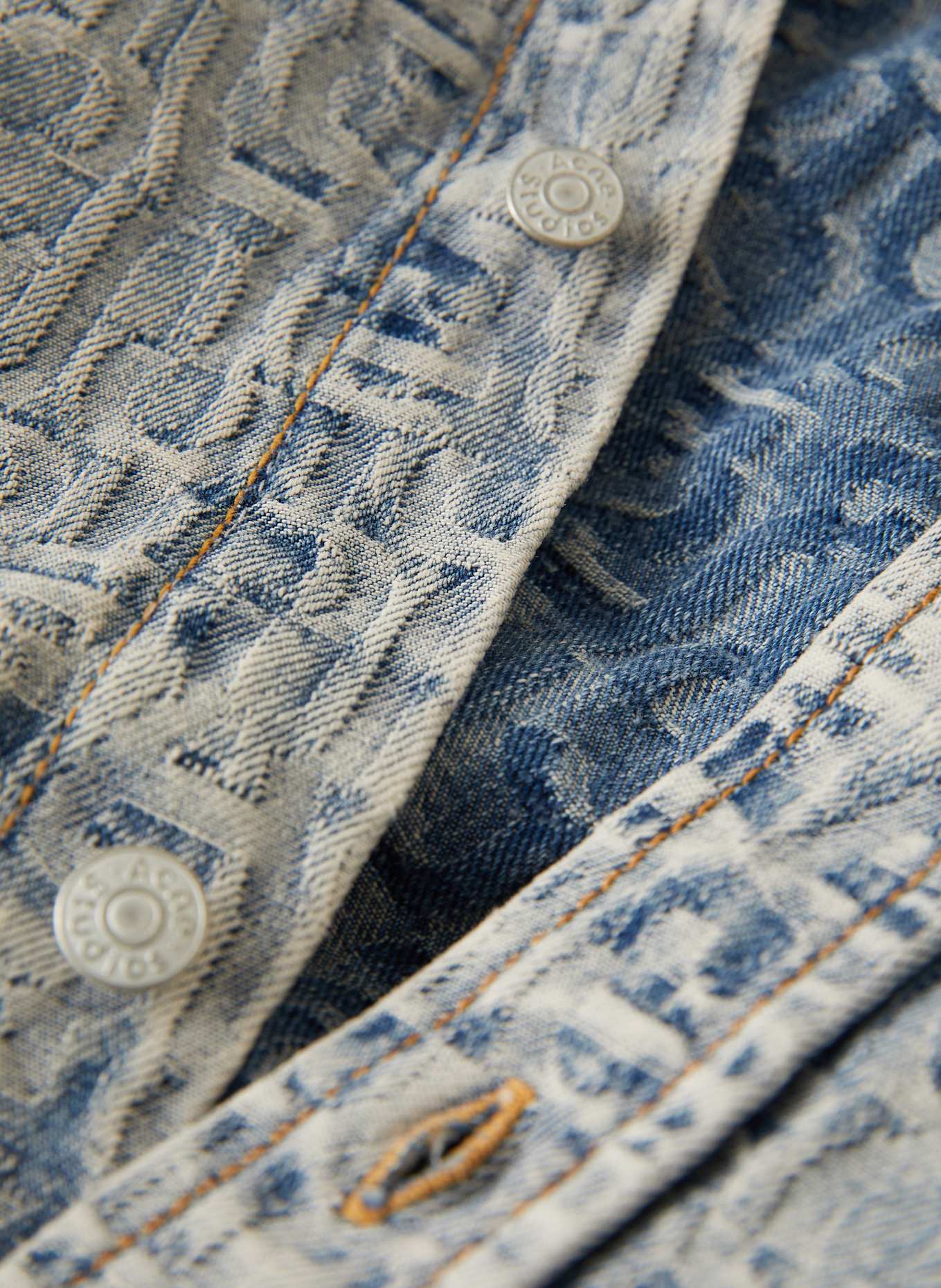 Acne Studios Jeans-Overjacket: HELLBLAU