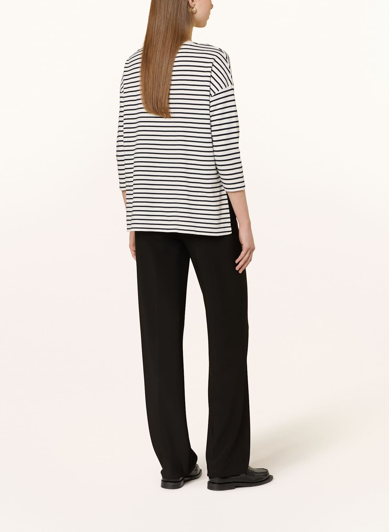 CINQUE Shirt mit 3/4-Arm: DUNKELBLAU / WEISS