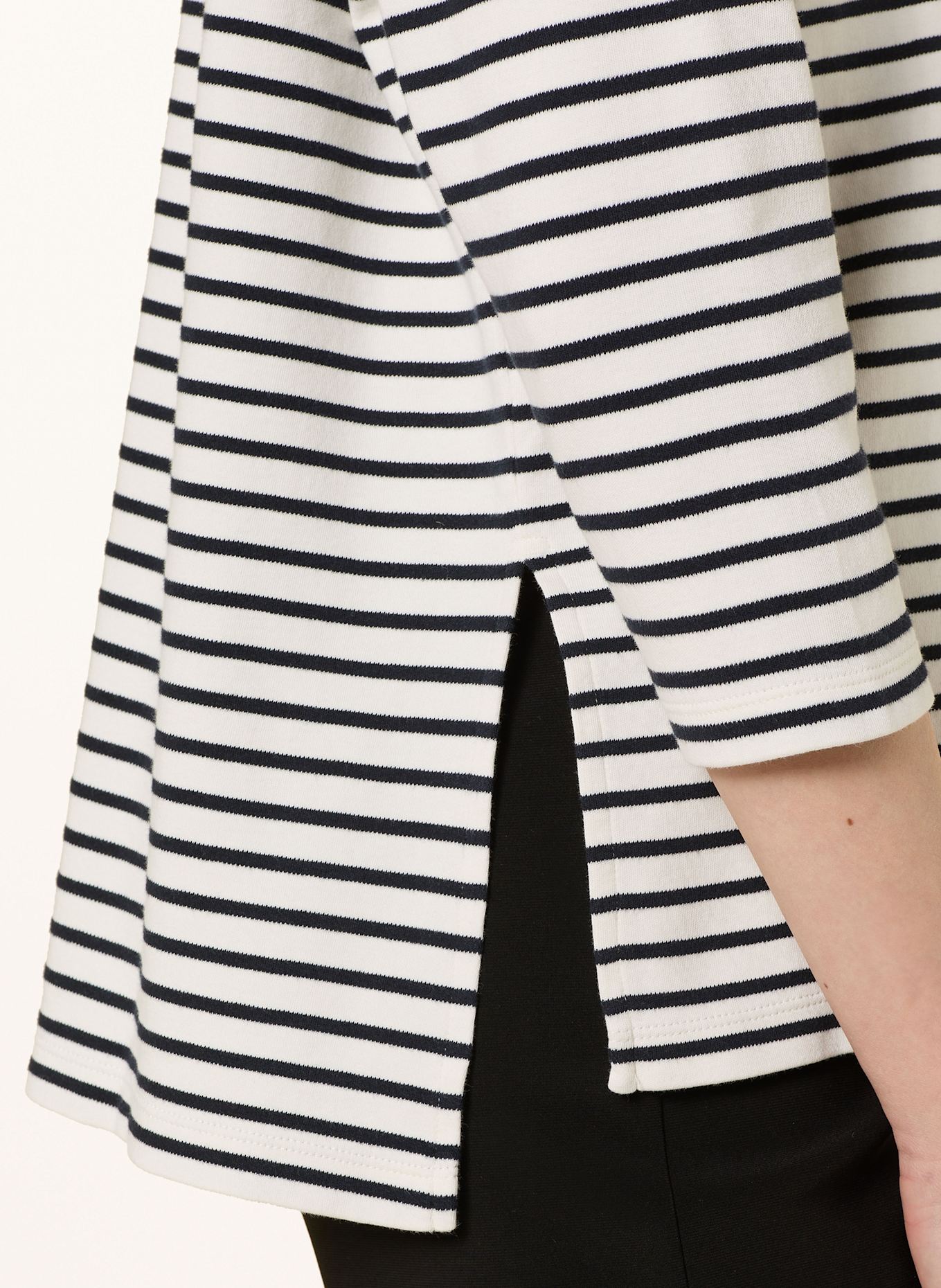 CINQUE Shirt mit 3/4-Arm: DUNKELBLAU / WEISS