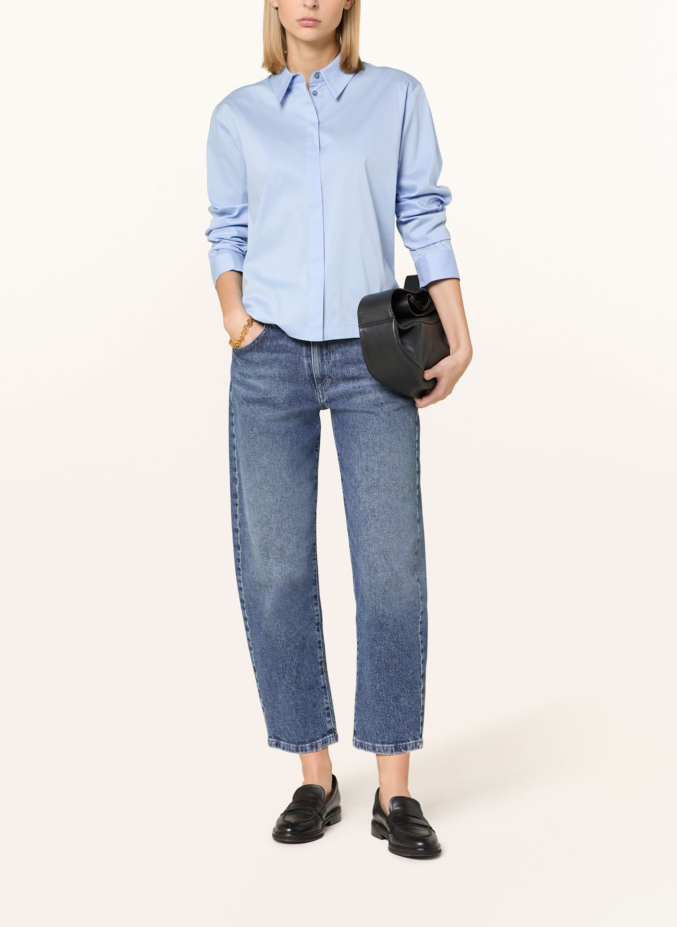 CINQUE Hemdbluse CIPIXIE: HELLBLAU