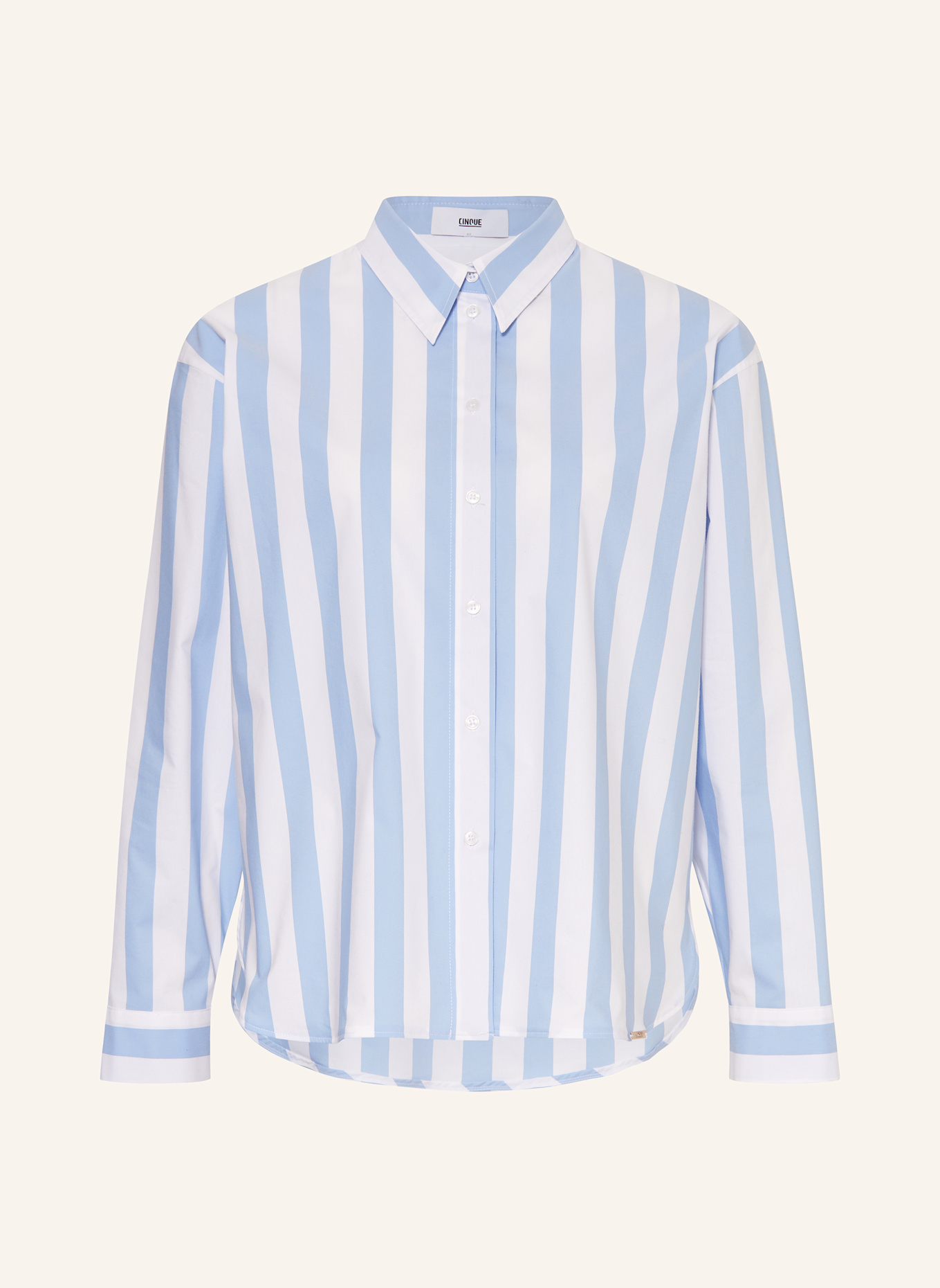 CINQUE Shirt blouse CITARINA: LIGHT BLUE / WHITE