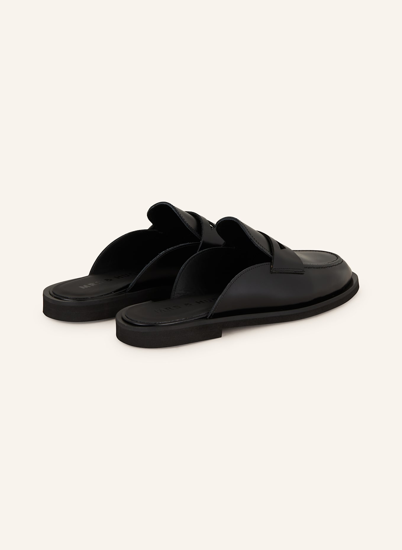 MRS & HUGS Mules: BLACK