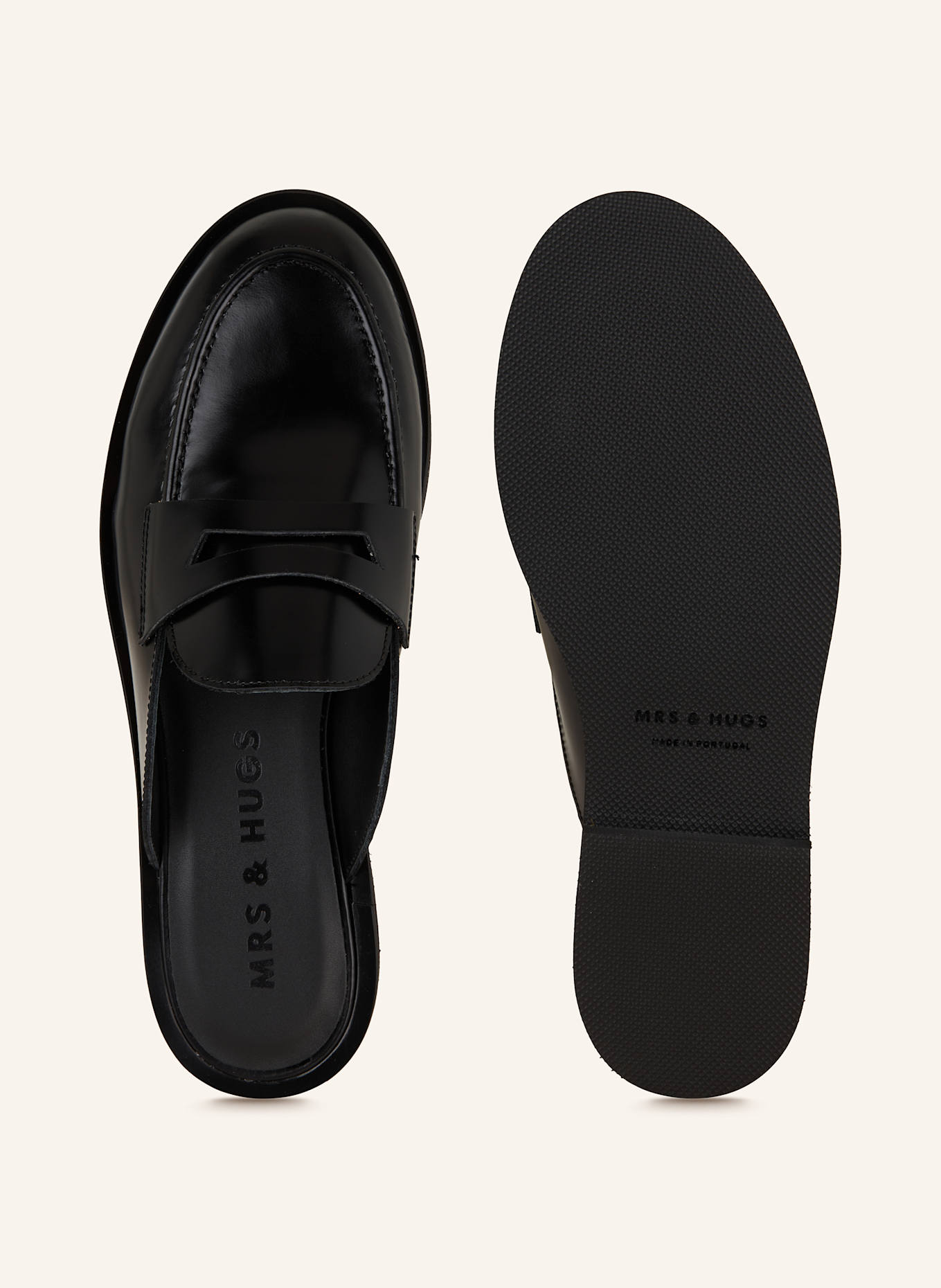 MRS & HUGS Mules: BLACK