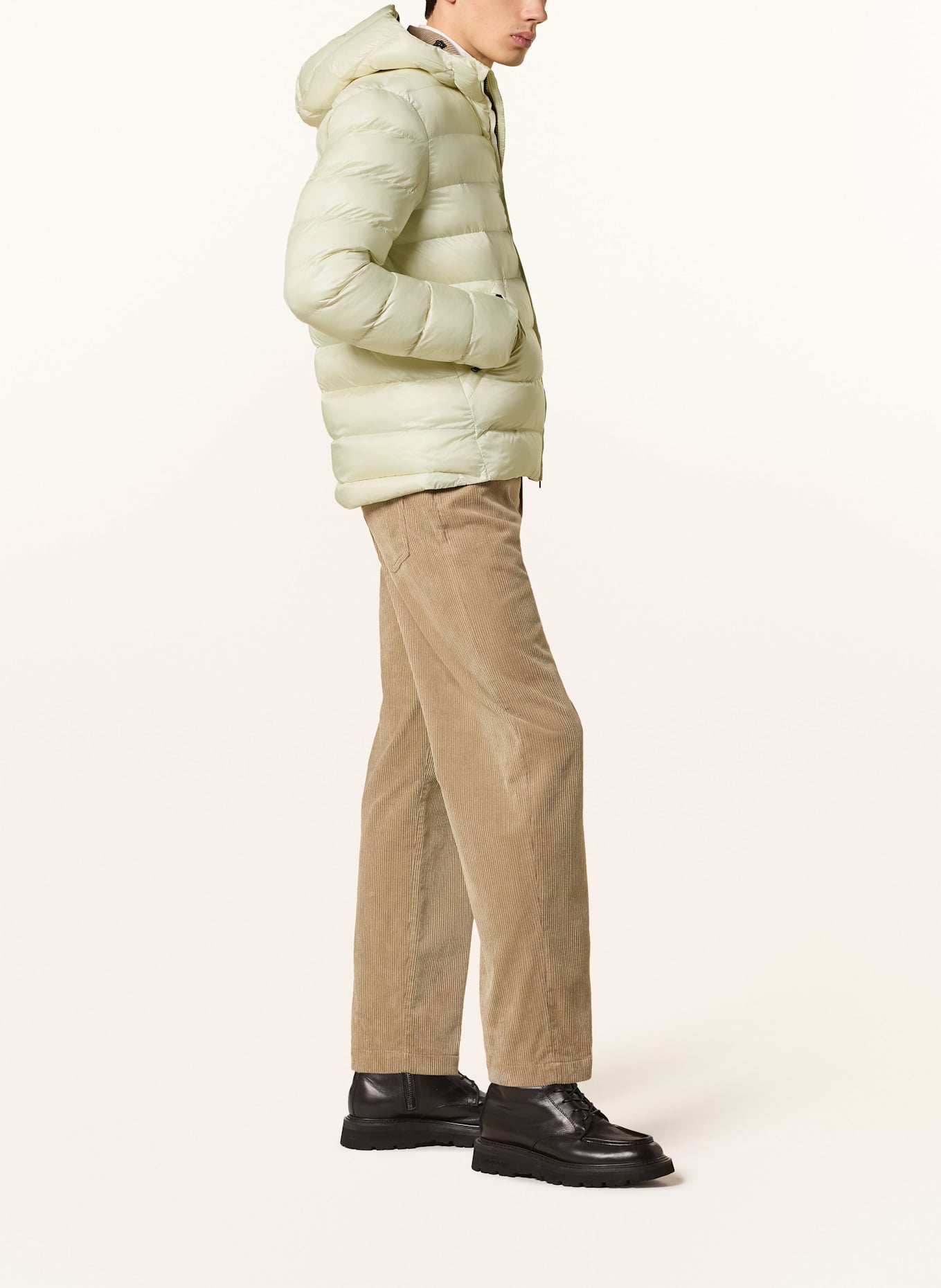 Blauer Steppjacke: ECRU