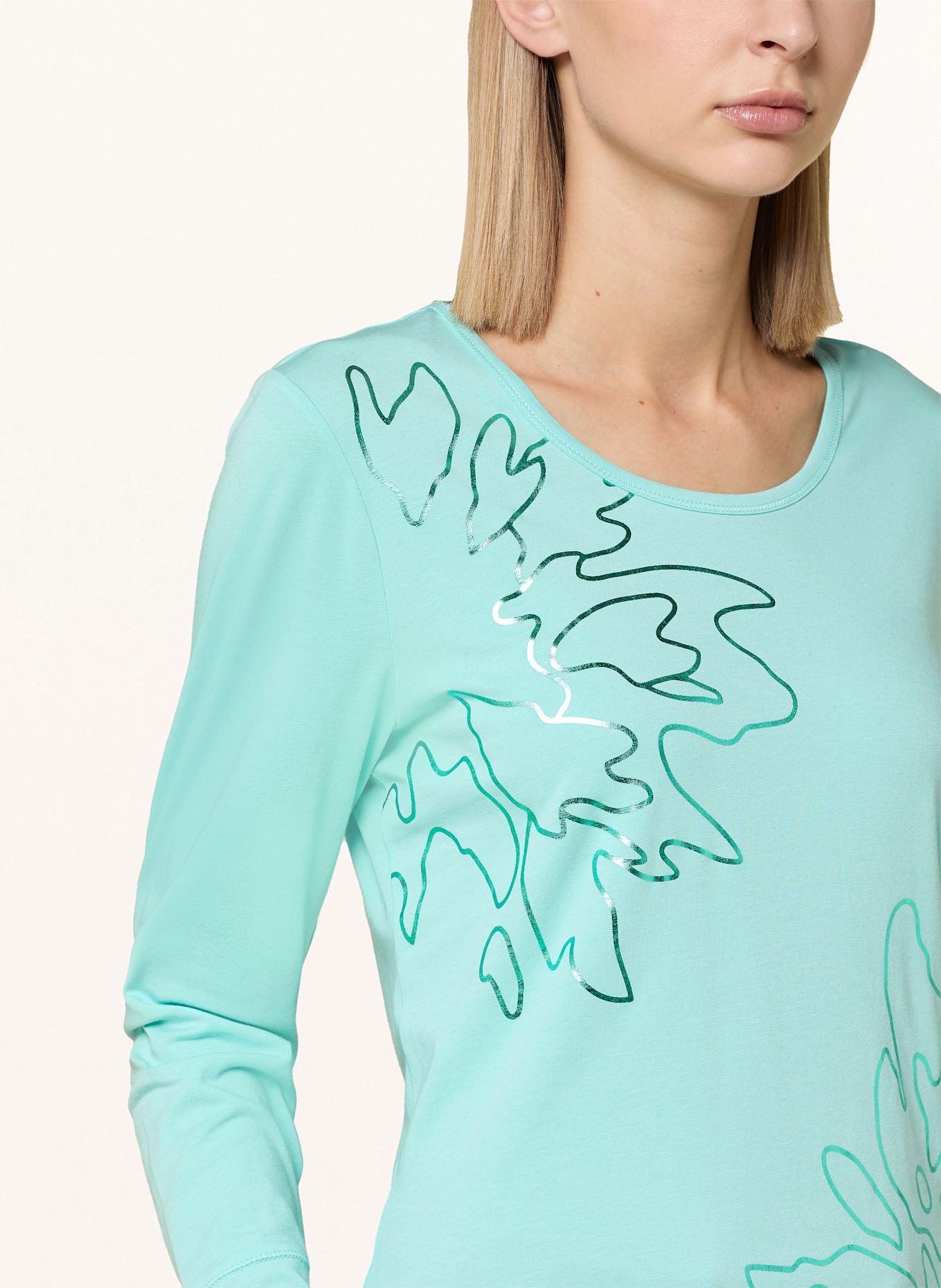 JOY sportswear Long sleeve shirt JELLA: TURQUOISE