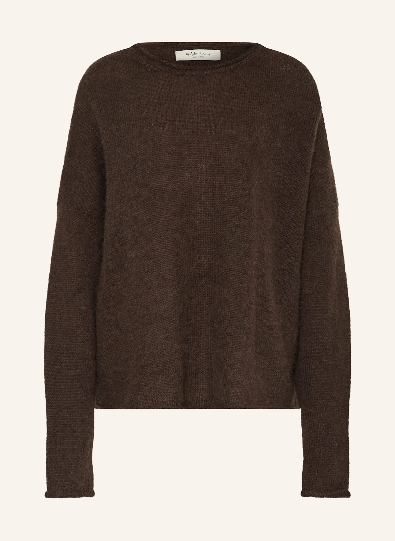 by Aylin Koenig Alpaka-Pullover HELENA: DUNKELBRAUN