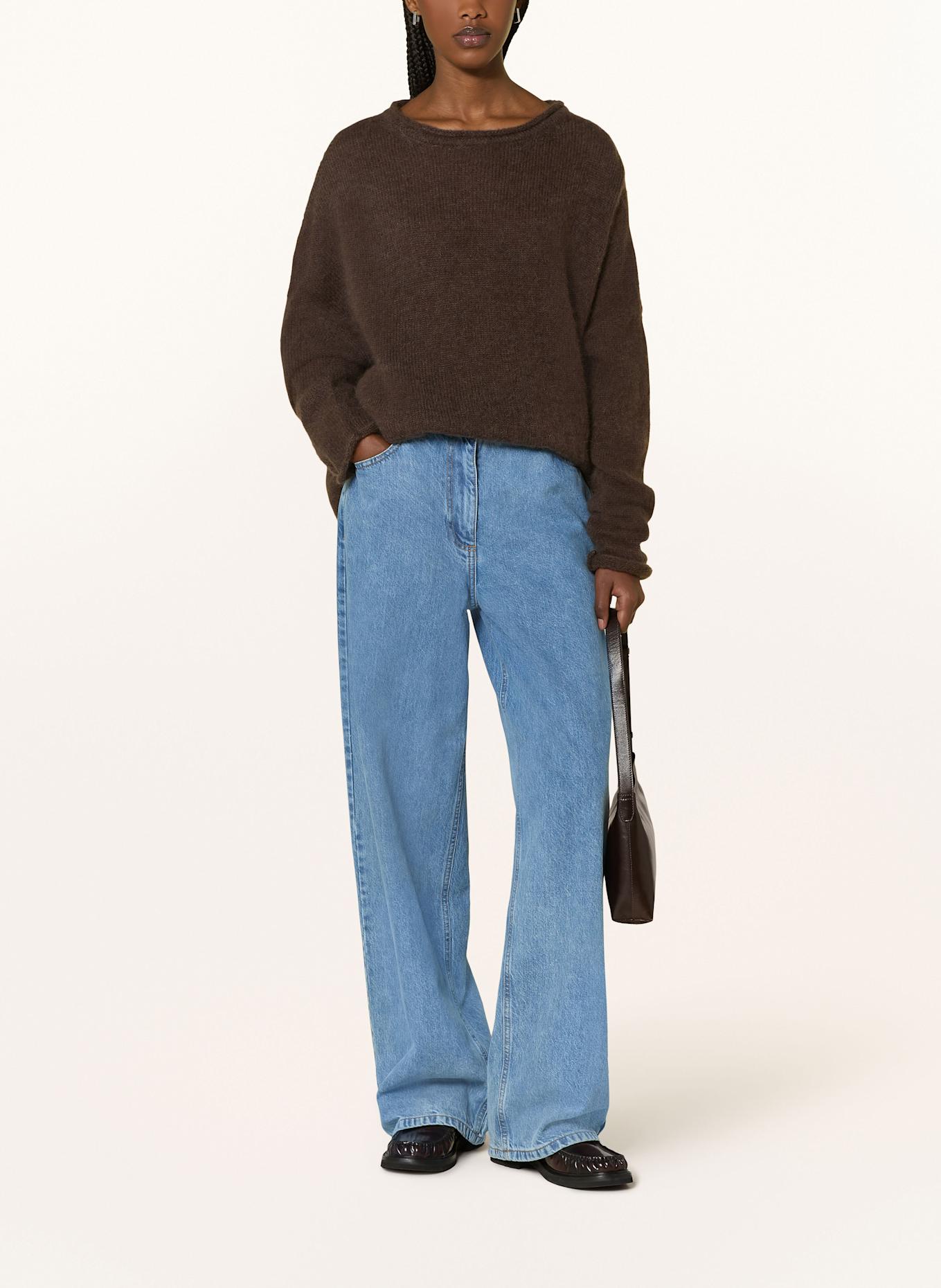 by Aylin Koenig Alpaka-Pullover HELENA: DUNKELBRAUN