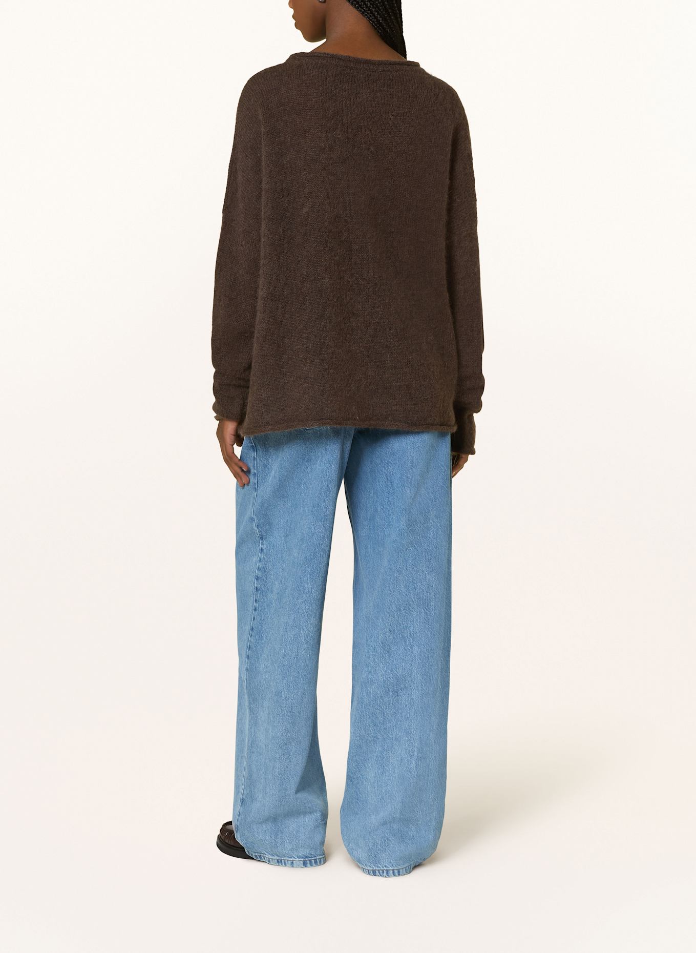 by Aylin Koenig Alpaka-Pullover HELENA: DUNKELBRAUN