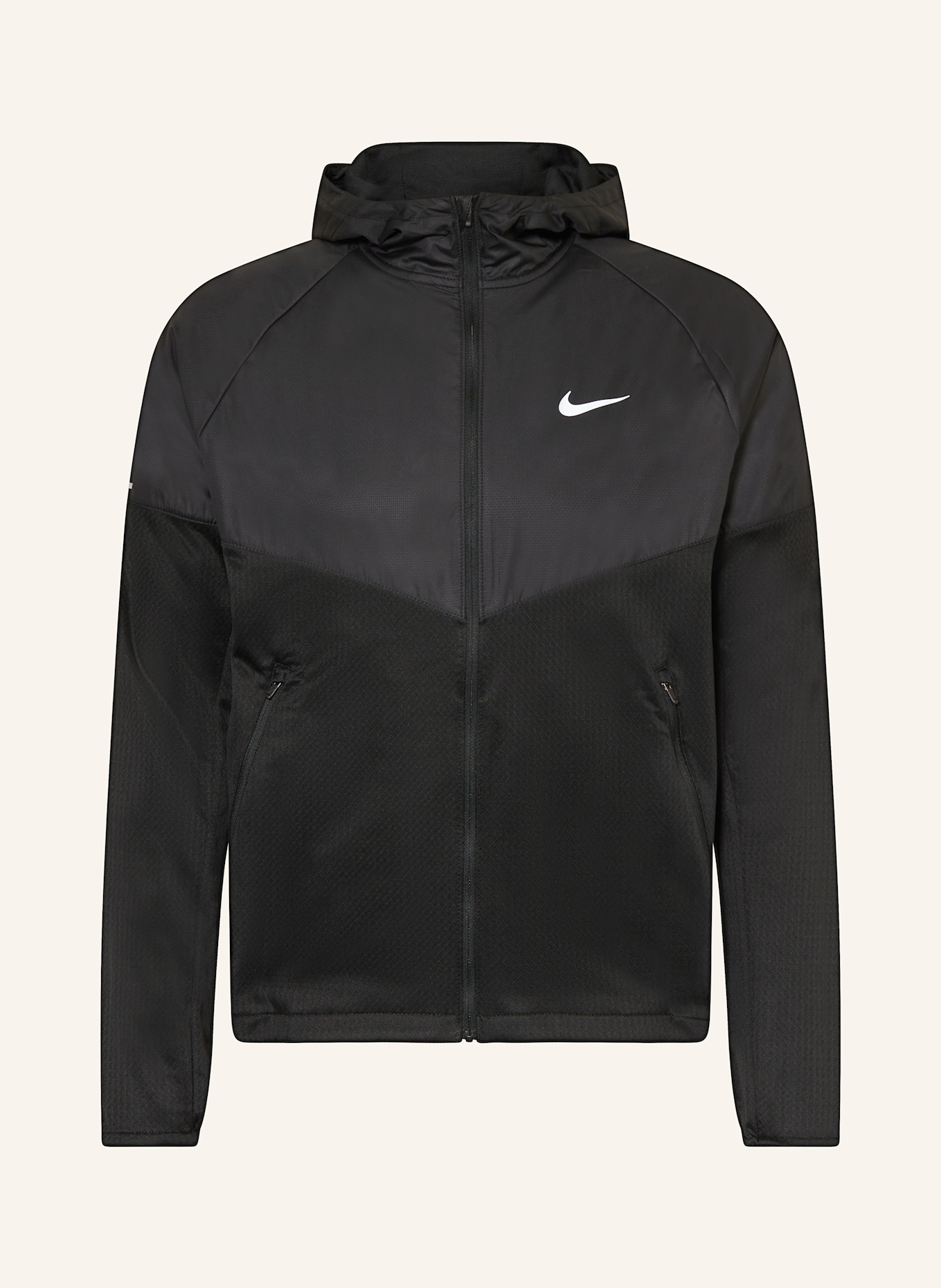 Nike MILER running jacket in black
