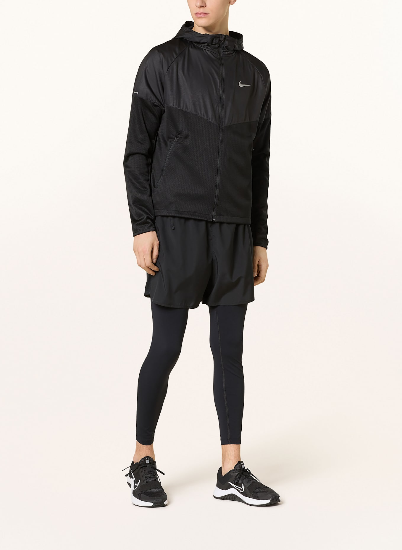 Nike Laufjacke MILER, Farbe: SCHWARZ (Bild 2)