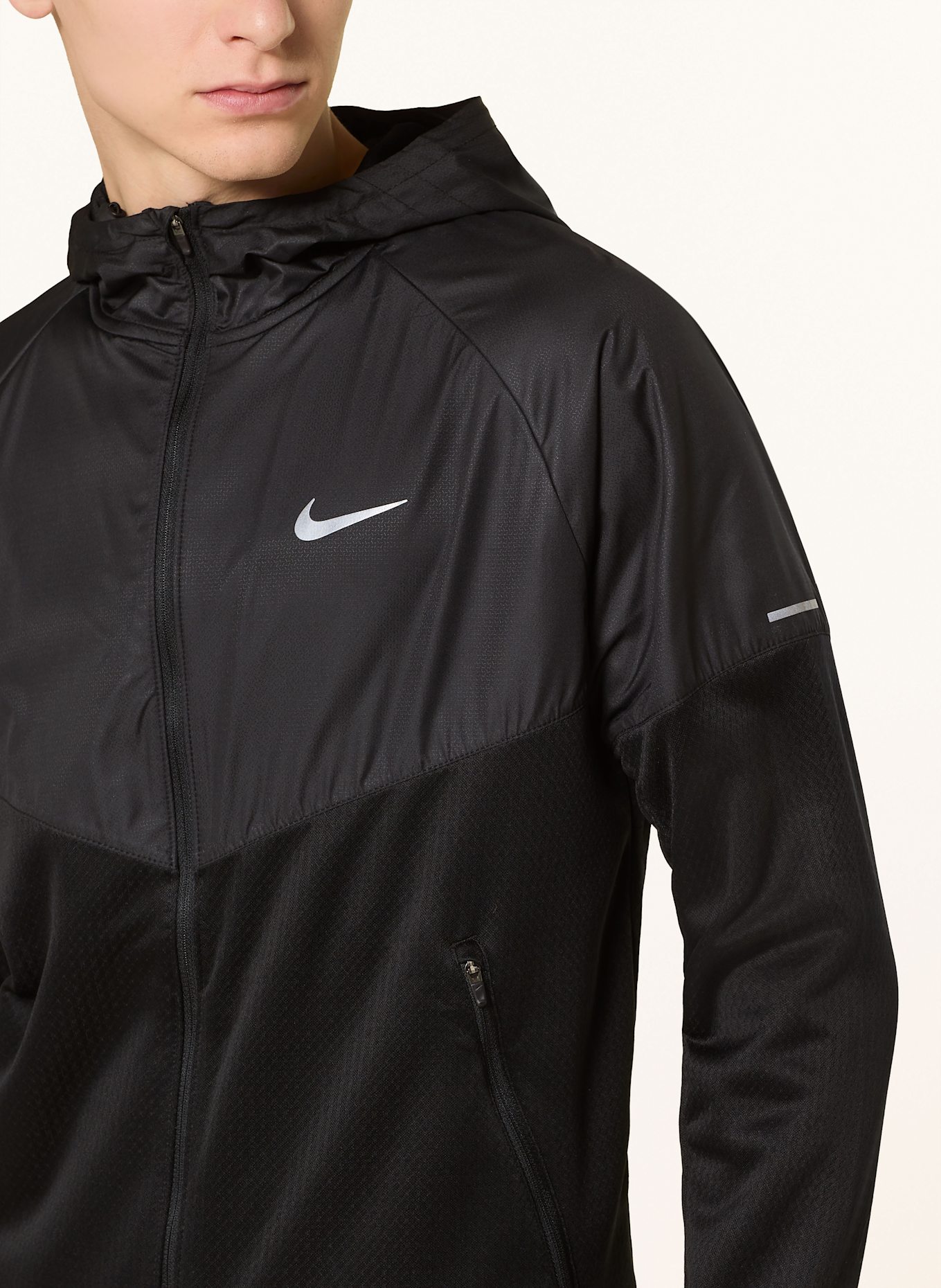 Nike Laufjacke MILER, Farbe: SCHWARZ (Bild 5)