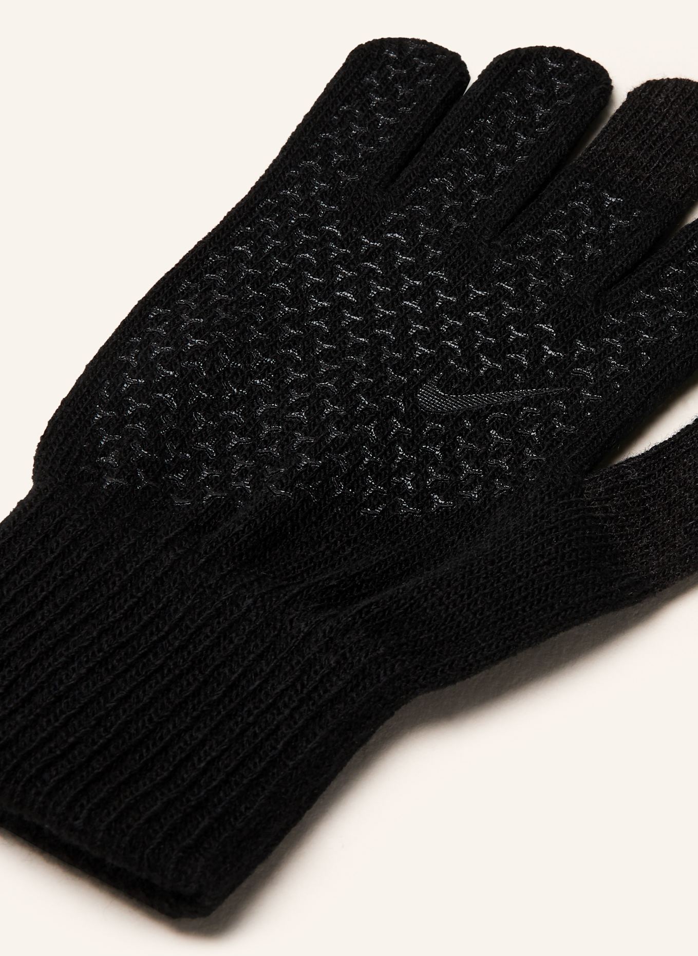 Nike Multisport-Handschuhe KNIT GRIP mit Touchscreen-Funktion: SCHWARZ
