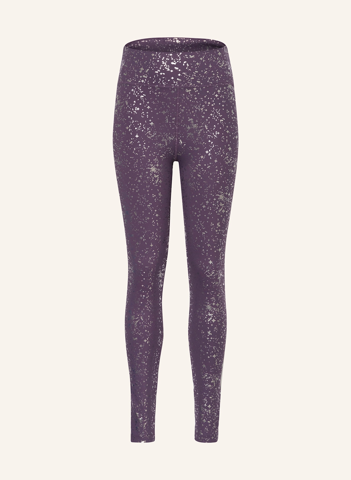 Nike Leggings: DUNKELLILA/ SILBER