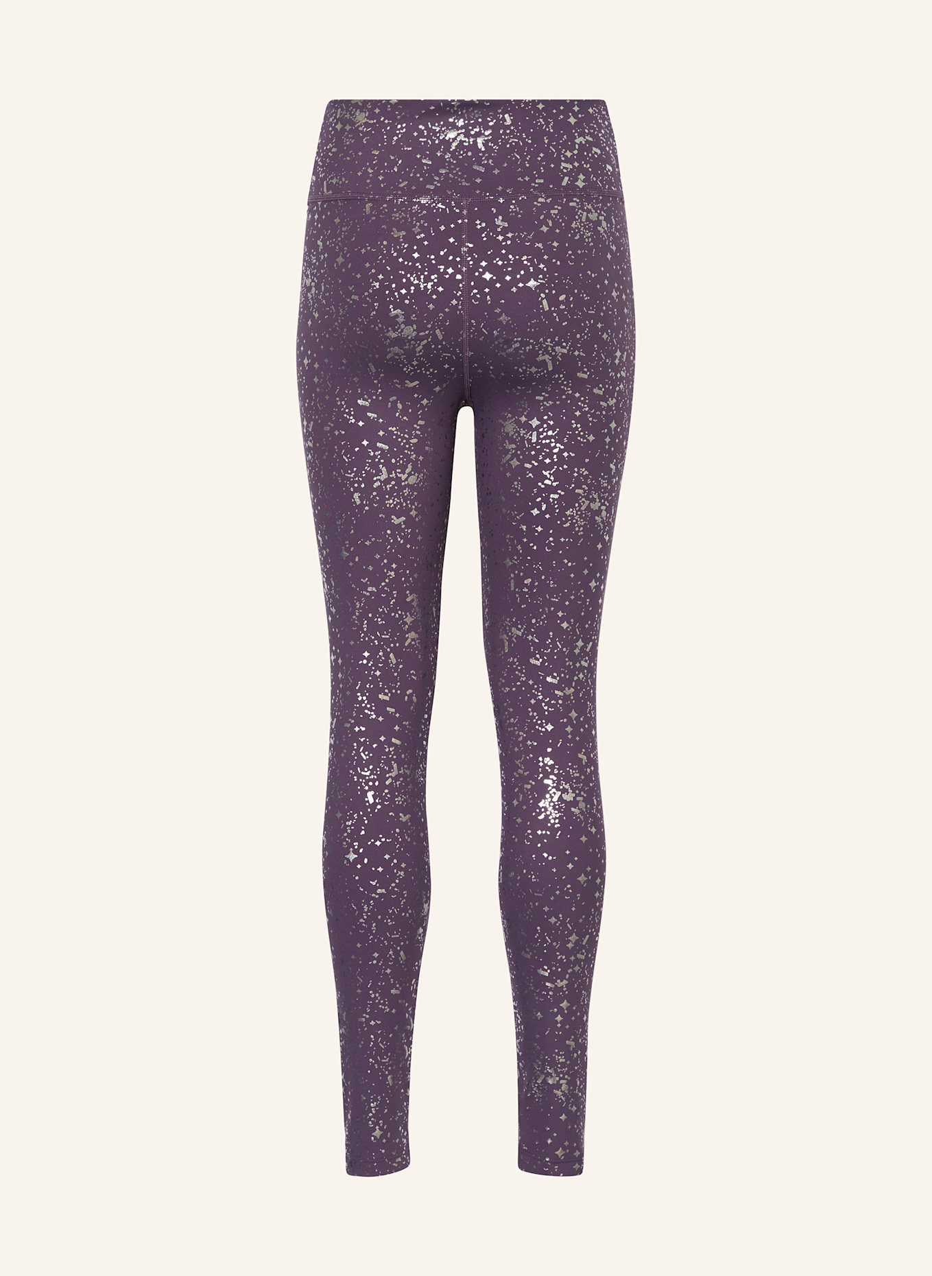 Nike Leggings: DUNKELLILA/ SILBER