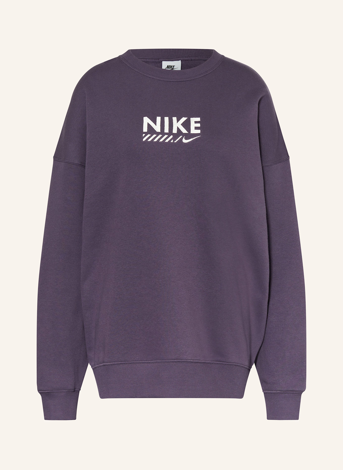 Nike Oversized-Sweatshirt SPORTSWEAR: LILA/ WEISS