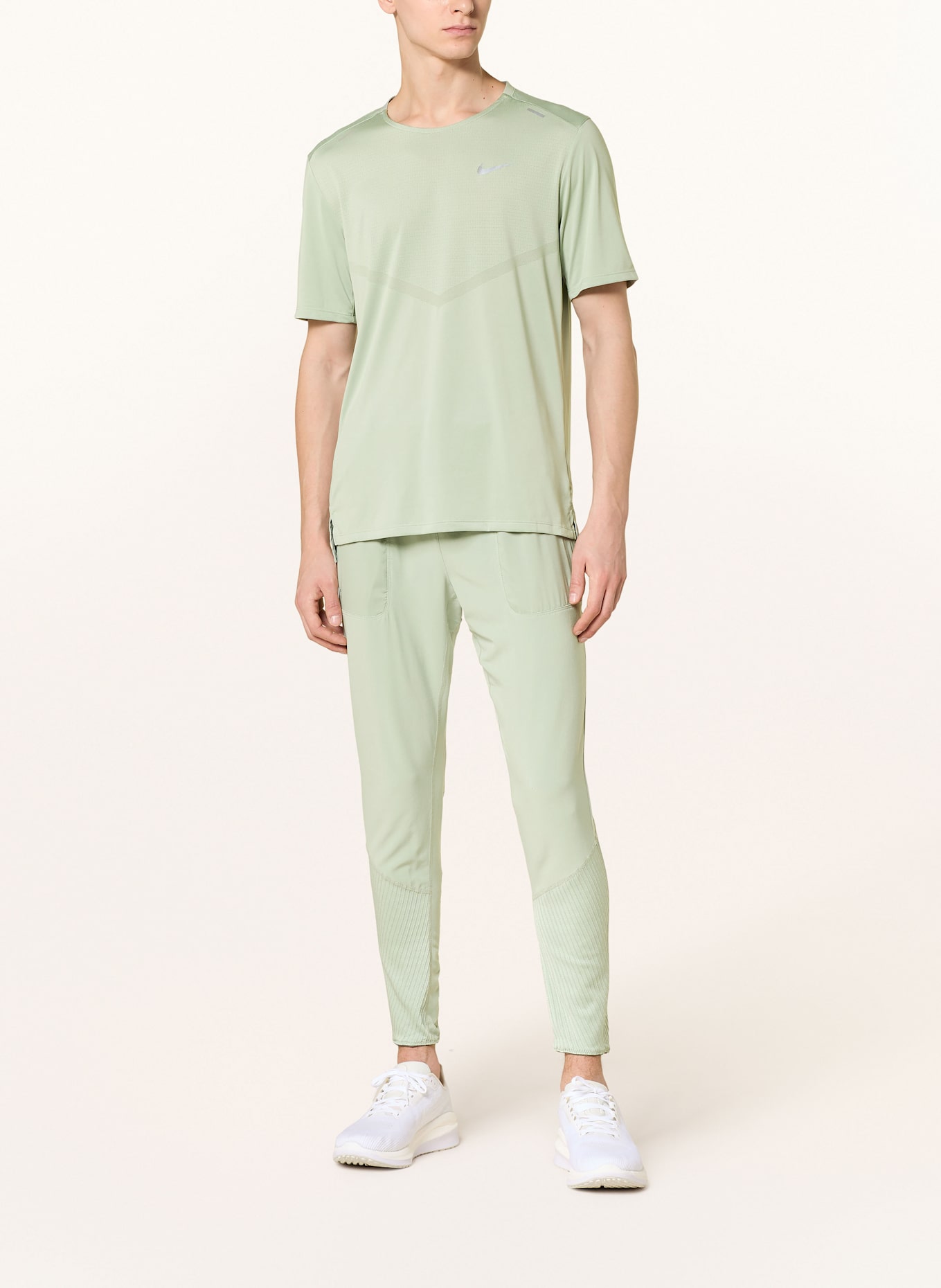 Nike PHENOM RUN running pants: LIGHT GREEN