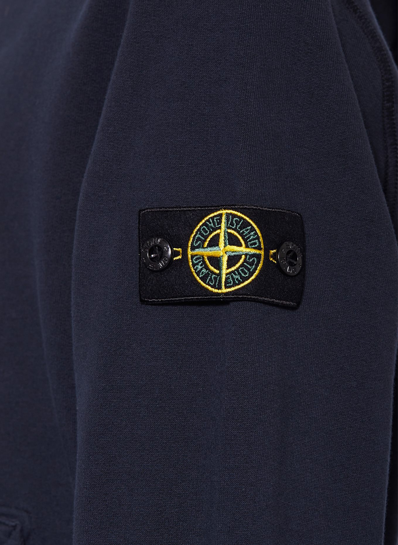 STONE ISLAND JUNIOR Mikina s kapucí: TMAVĚ MODRÁ