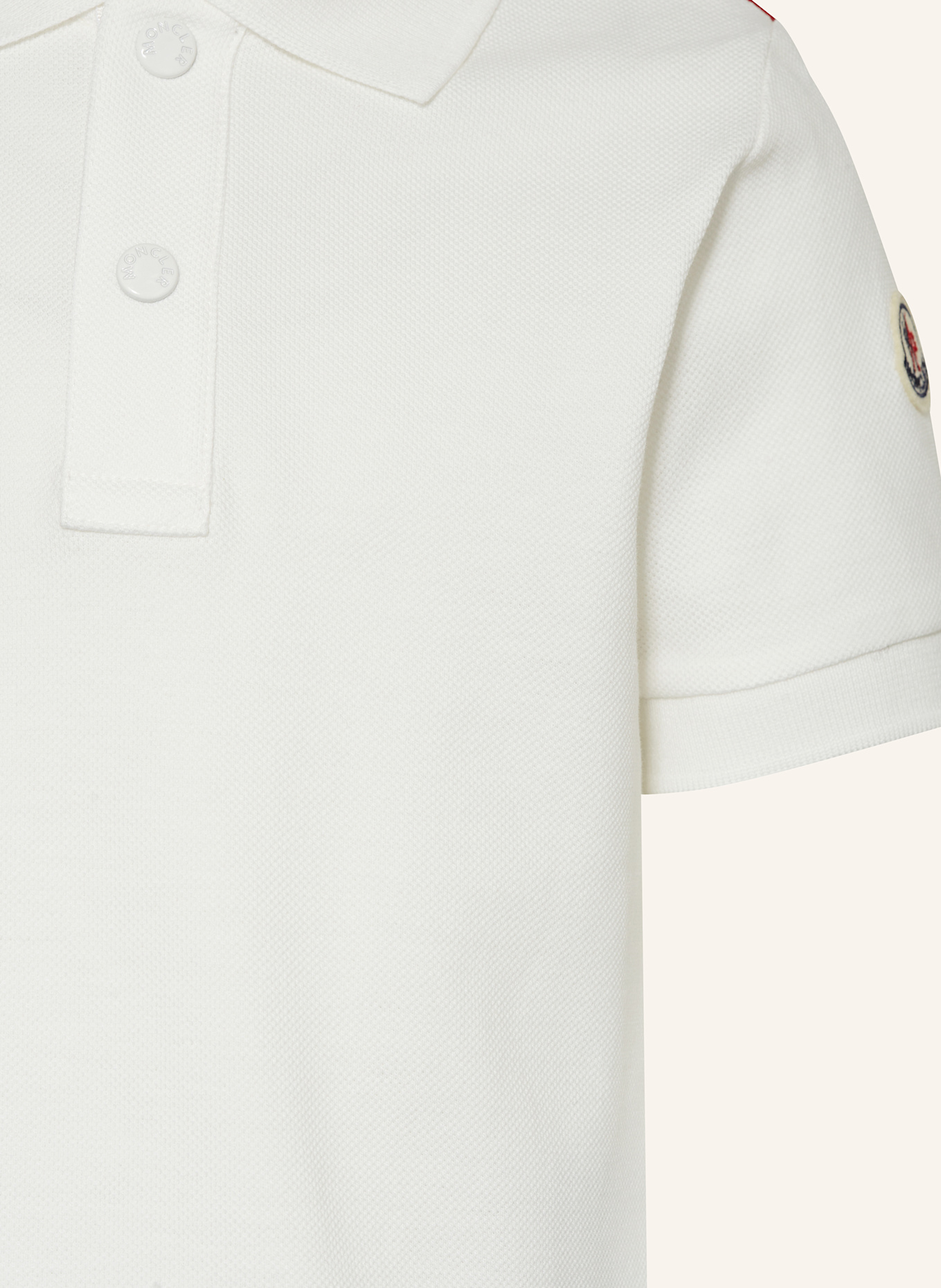 MONCLER enfant Koszulka polo z piki: BIAŁY