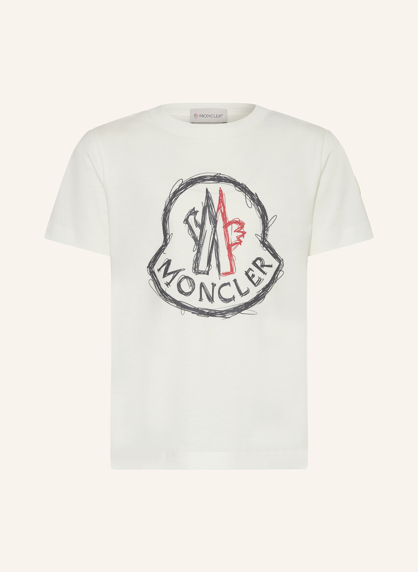 MONCLER enfant T-shirt: BIAŁY / CZARNY