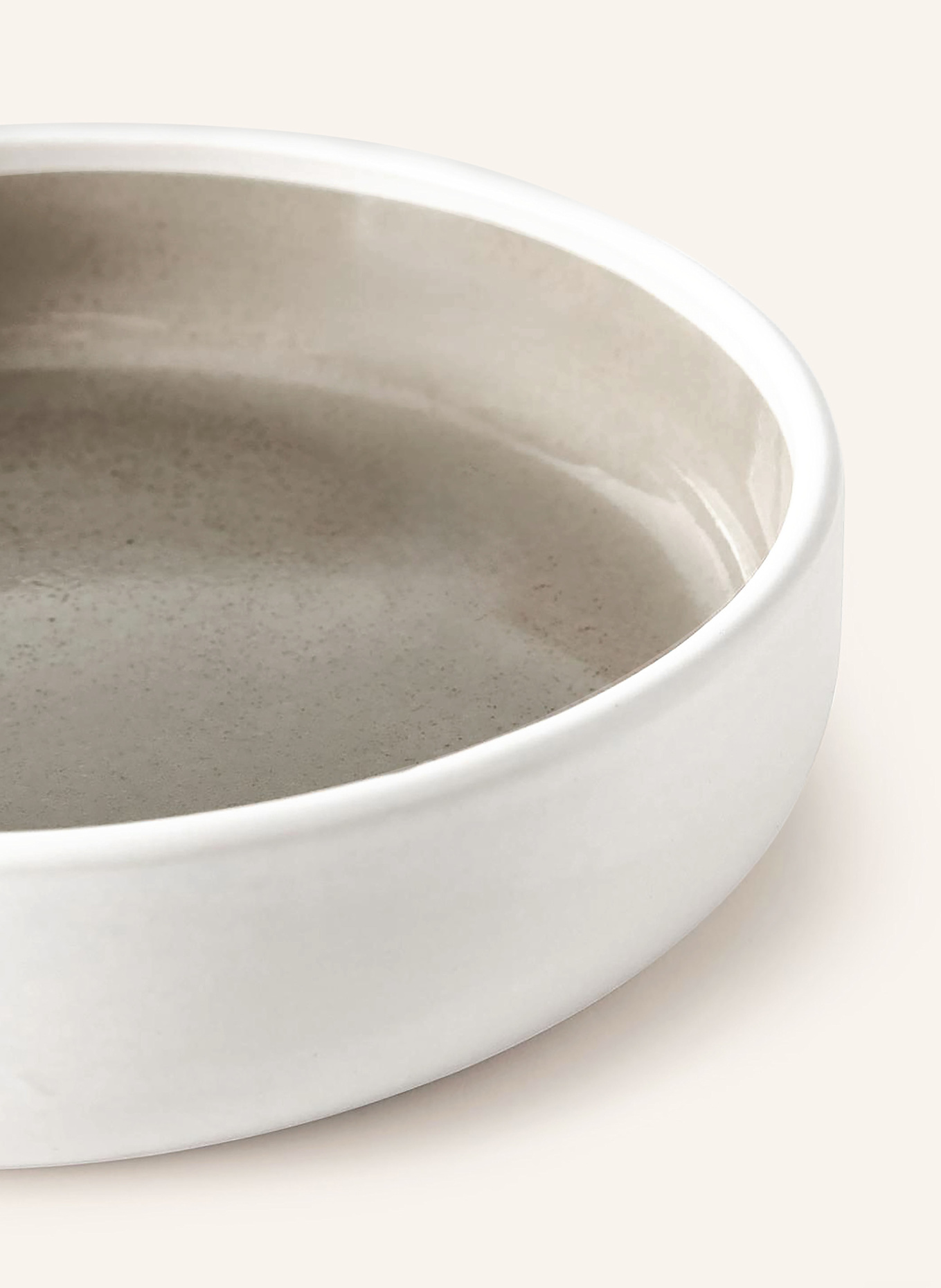 Westwing Collection 12-tlg. Teller- und Schalen-Set GINGER: WEISS / BEIGE