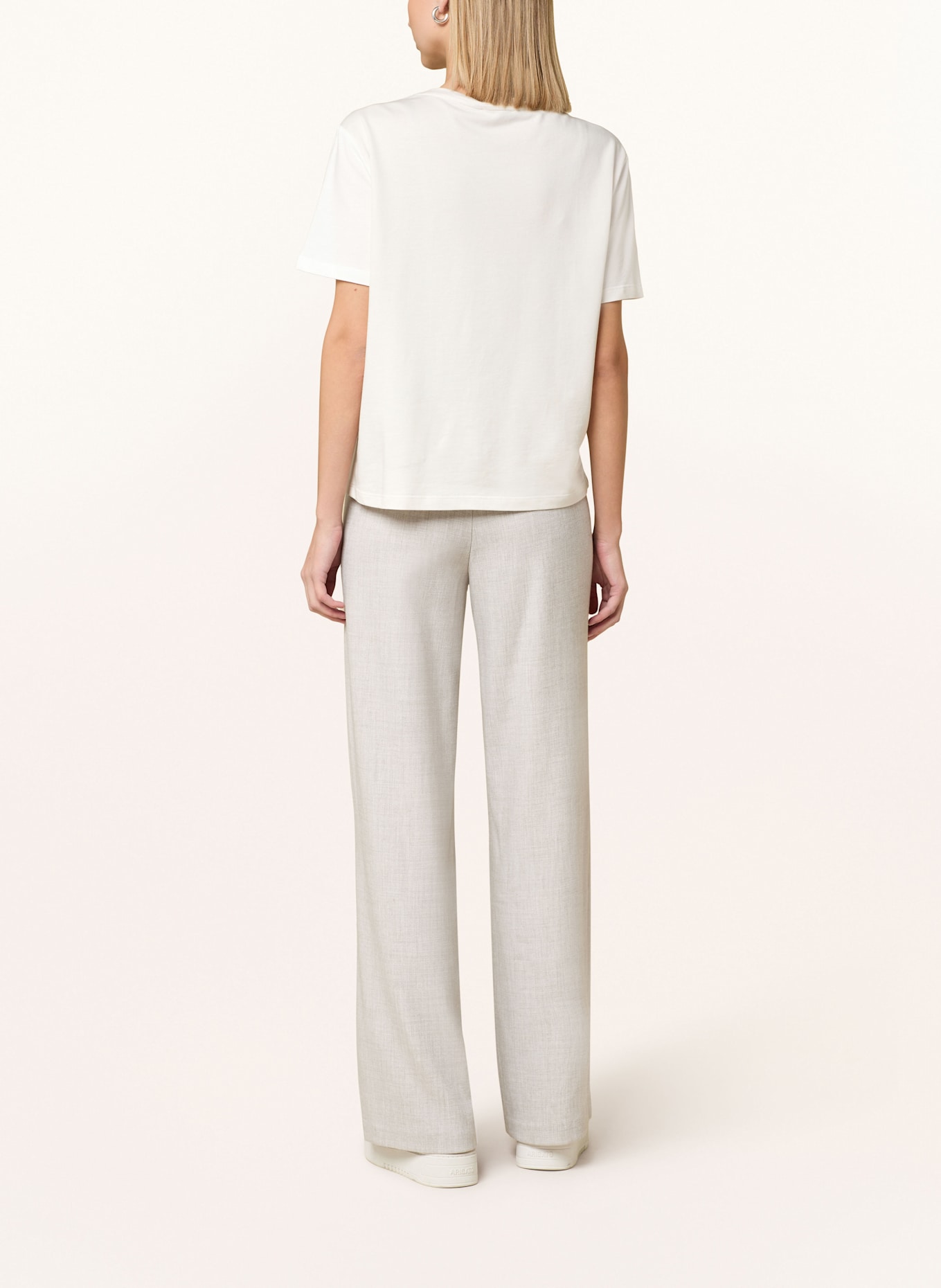 monari T-Shirt mit Schmucksteinen: ECRU