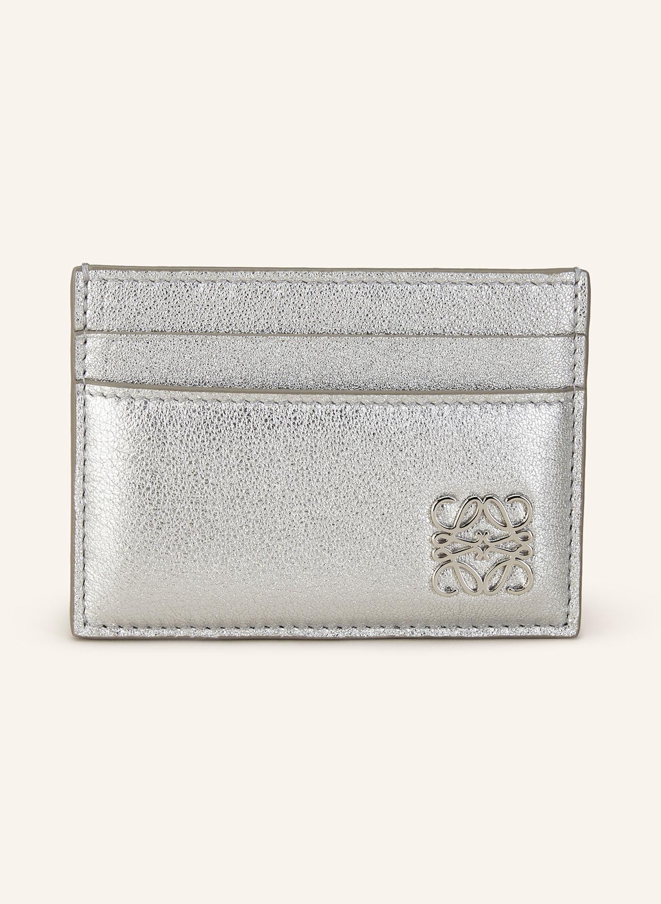 LOEWE Kartenetui PUFFER ANAGRAM: SILBER